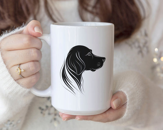 Black Dog Ceramic Coffee Mug