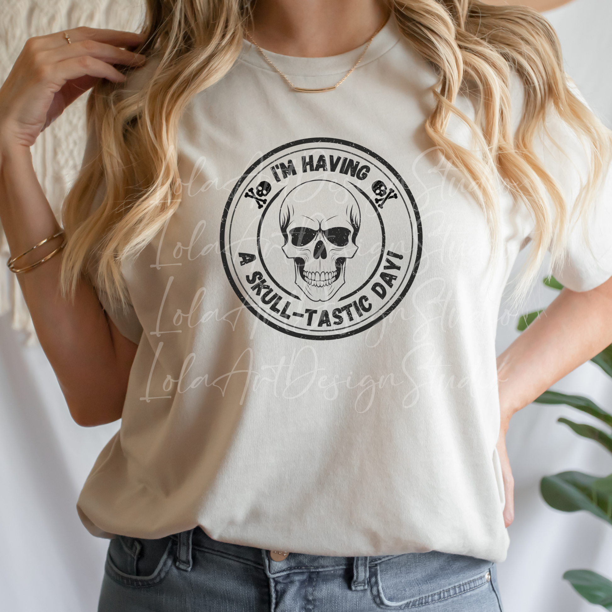 Funny Skull PNG Sublimation Design, I'm having a skull-tastic day Png, Distressed Grunge Skull PNG, Funny Skull Sublimation design download