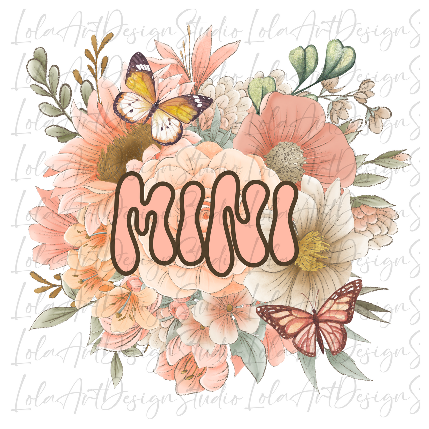 Mini PNG, Sublimation Design Download, Pink Mini sublimation png, floral Mini png