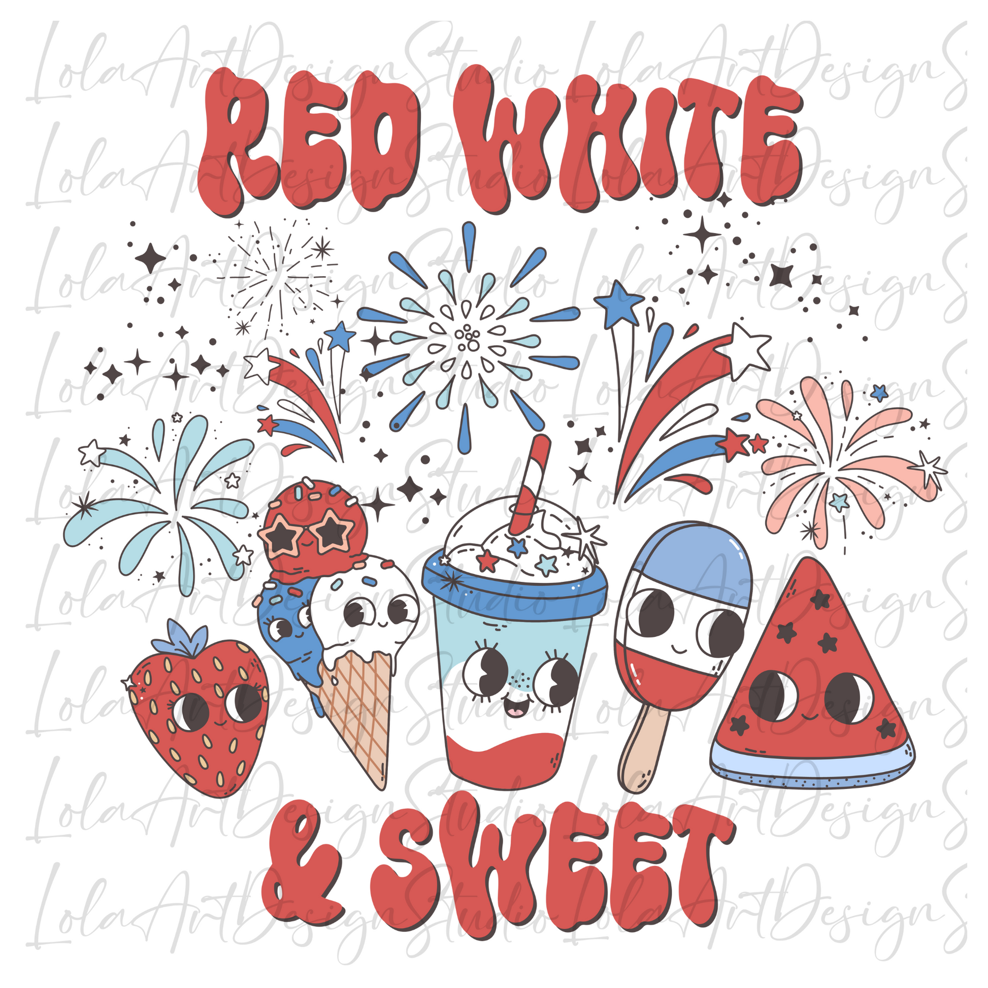 4th Of July PNG Sublimation, Patriotic Snacks and Food Shirt Design Png