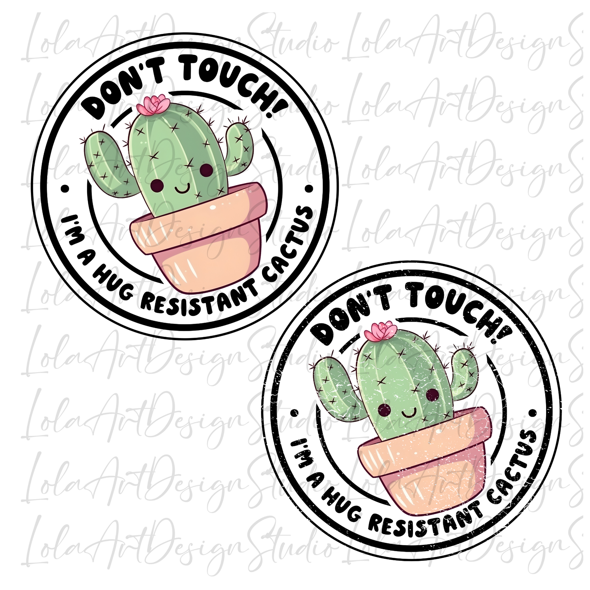 Funny Cactus Succulent Sublimation Design, Gardening Lover Png, Cacti Digital File for Sublimation, Don't Touch I'm Hug Resistant Cactus Png