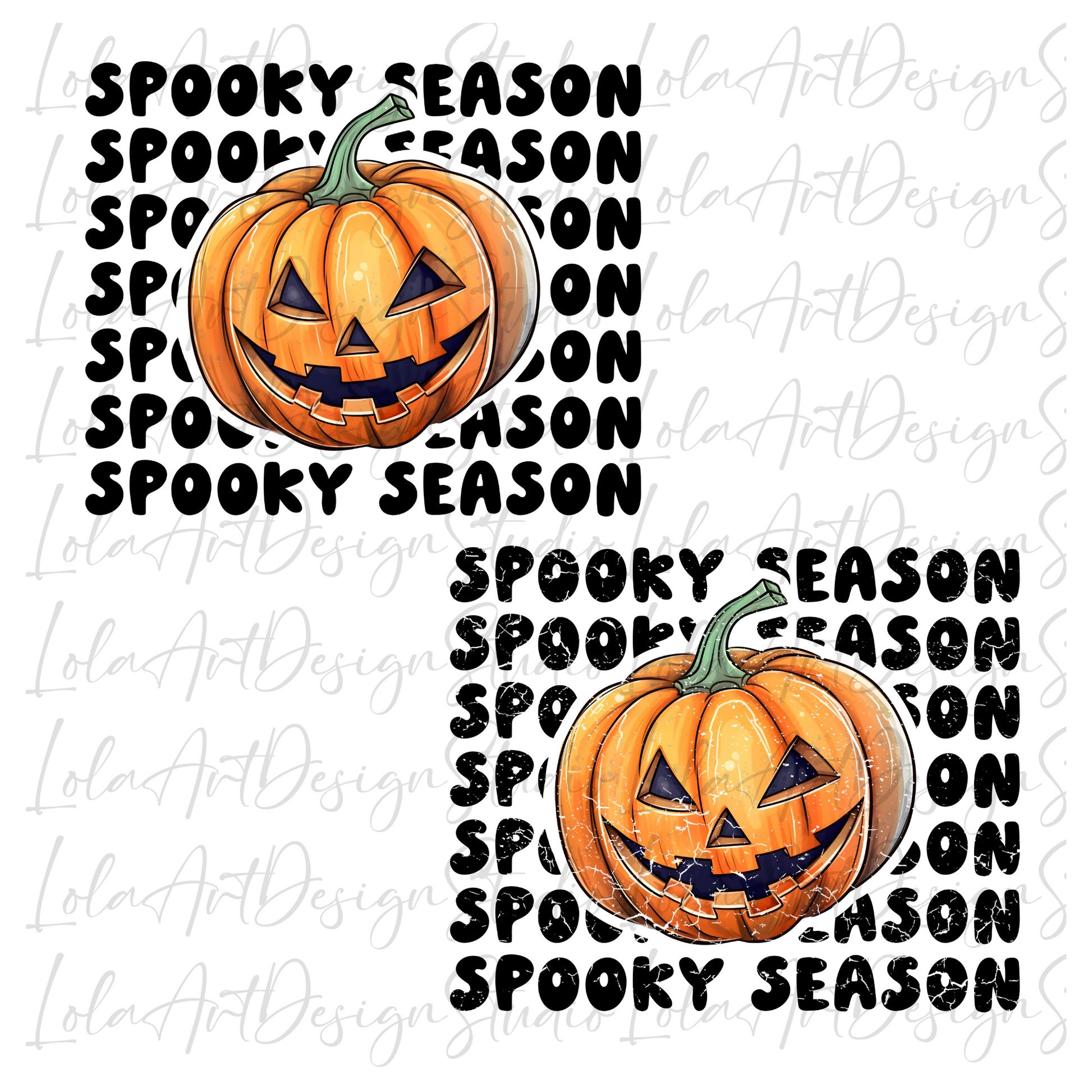 Spooky Season Halloween Pumpkin Png, Funny Halloween Sublimation Design, Distressed Grunge Silly Halloween Png, Instant Download