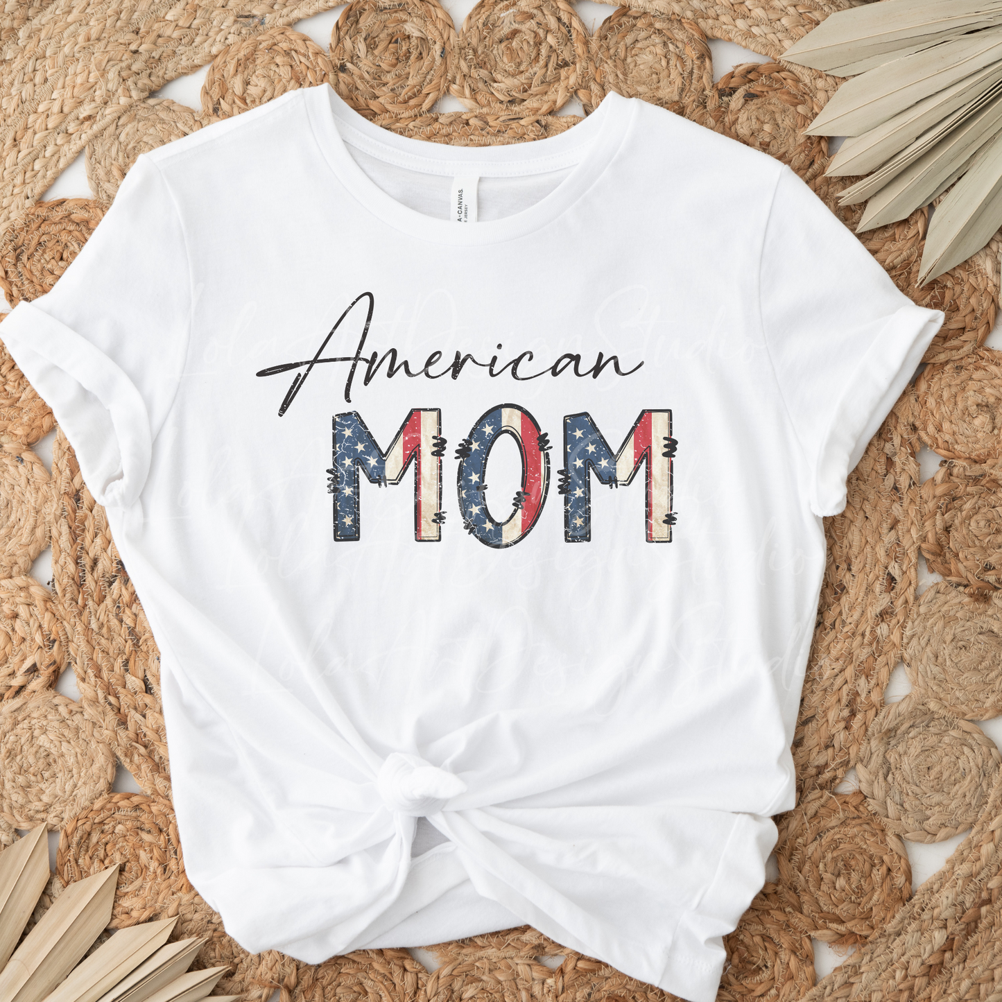 American Mom PNG Sublimation Design, 4th of July Png Patriotic Mom Shirt Design Instant Download