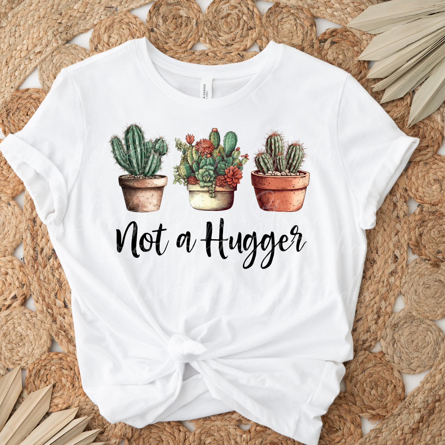 Not a Hugger Png Sublimation, Funny Cactus Png Sublimate design download