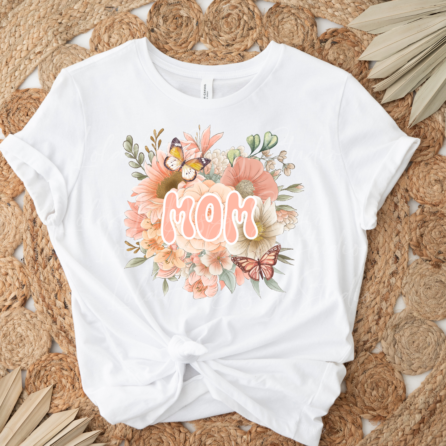 Pink Floral Mom Png For Sublimation