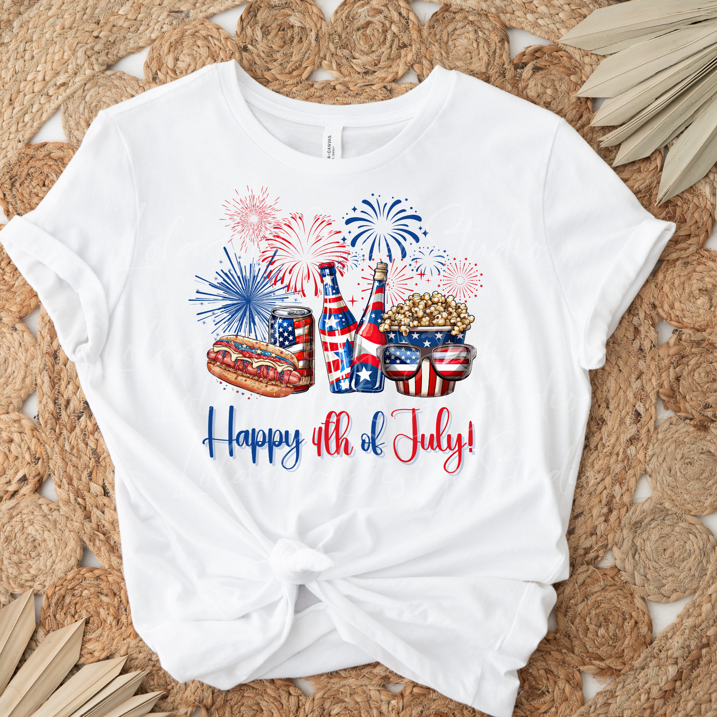 Happy 4th Of July PNG Sublimation, Patriotic Snacks USA Shirt Design Png