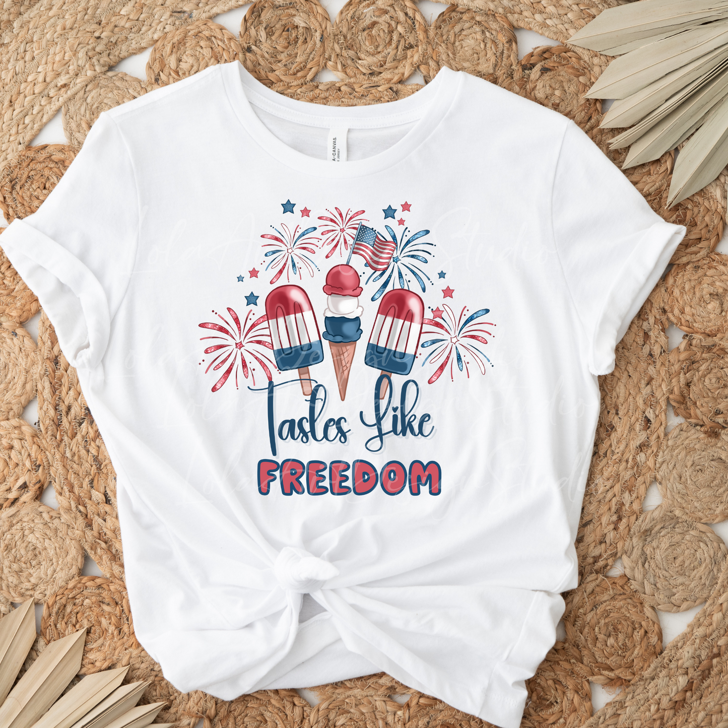 Tastes Like Freedom Popsicle USA PNG Sublimation, Patriotic USA Shirt Design Png