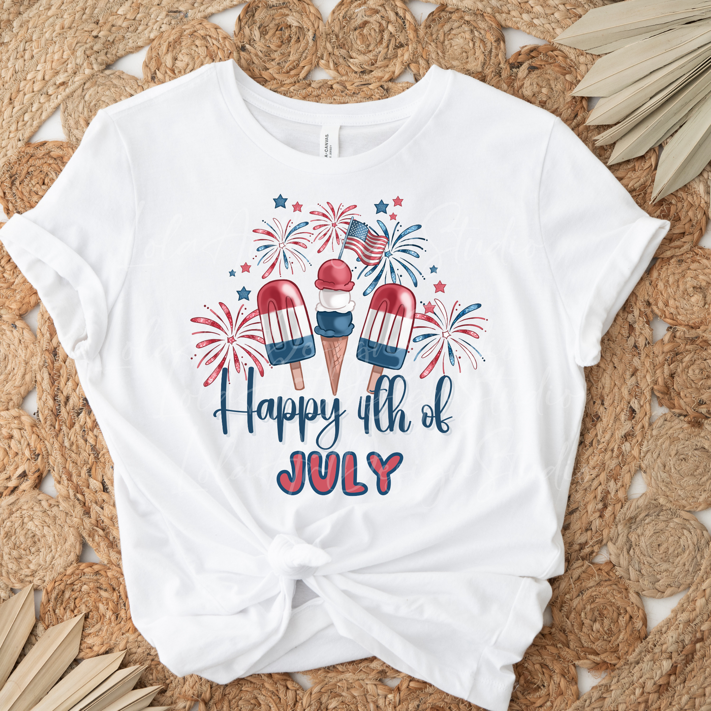 Happy 4th Of July PNG Sublimation, Patriotic Popsicles USA Shirt Design Png