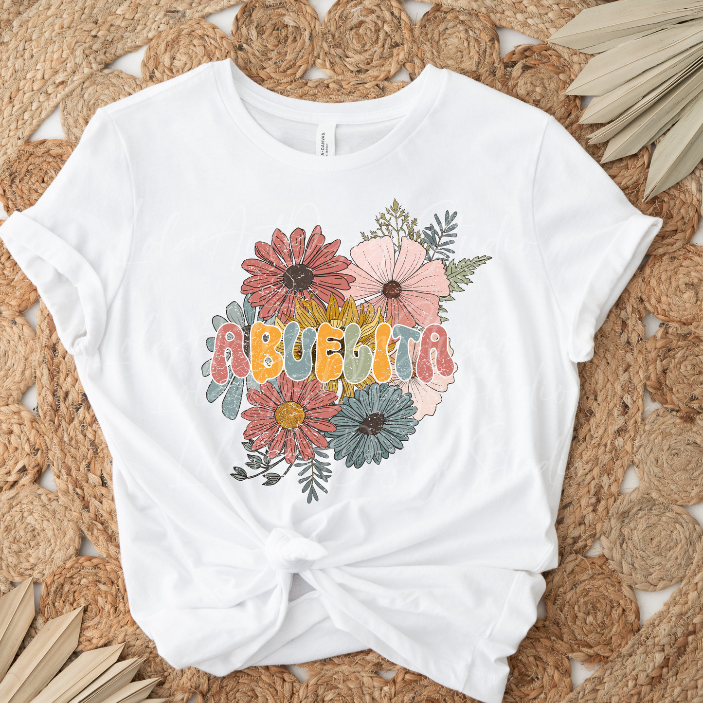 Floral Abuelita Png Design File For Sublimation