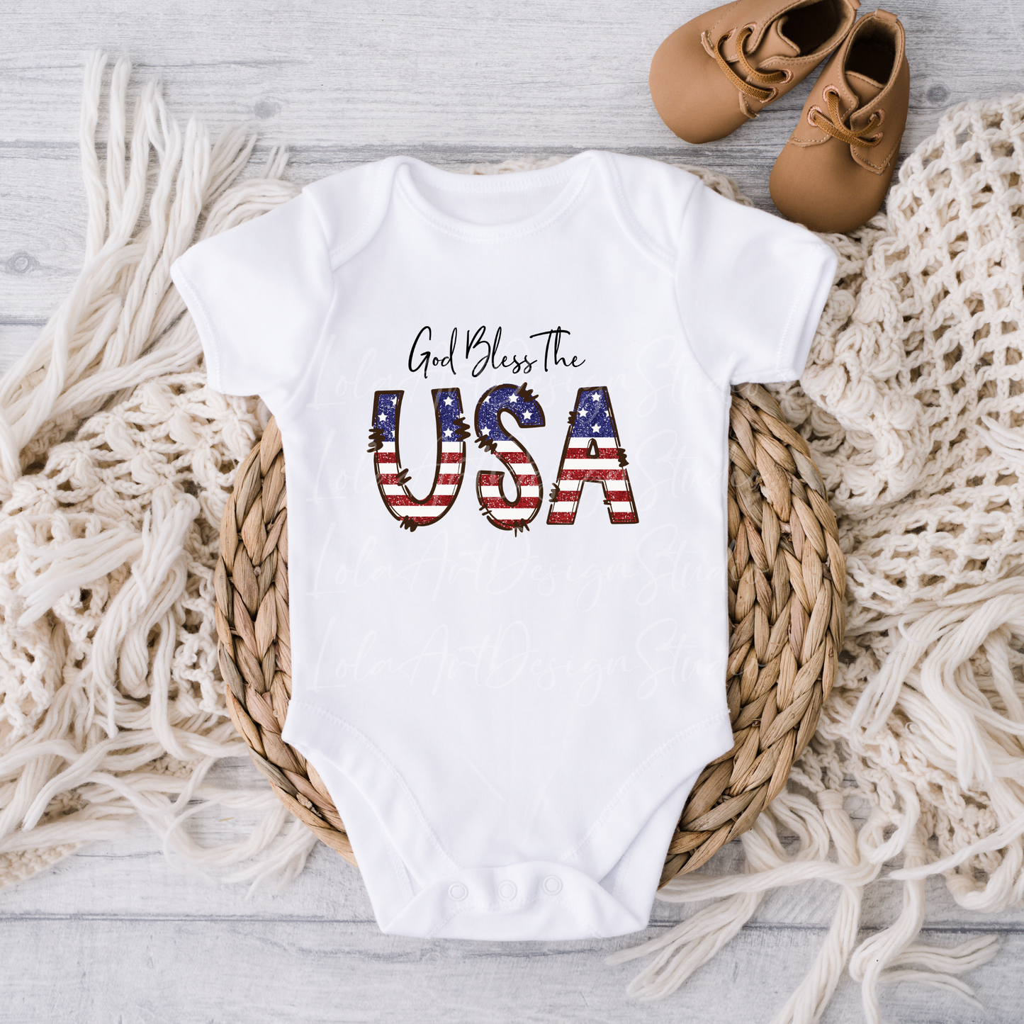 God Bless The USA PNG Sublimation, Patriotic USA Flag Shirt Design Png