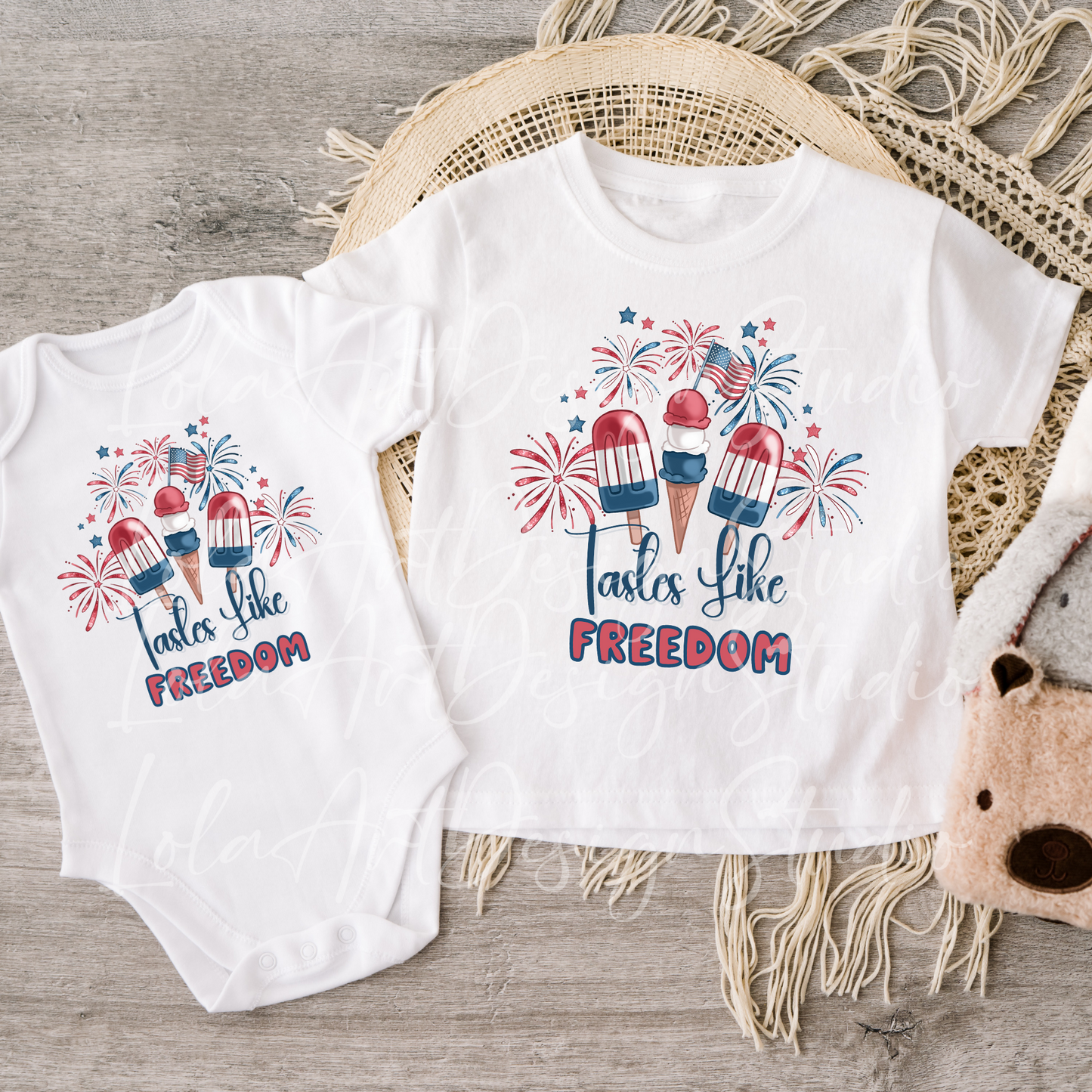 Tastes Like Freedom Popsicle USA PNG Sublimation, Patriotic USA Shirt Design Png