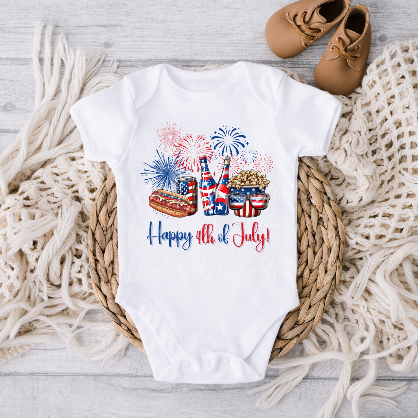 Happy 4th Of July PNG Sublimation, Patriotic Snacks USA Shirt Design Png