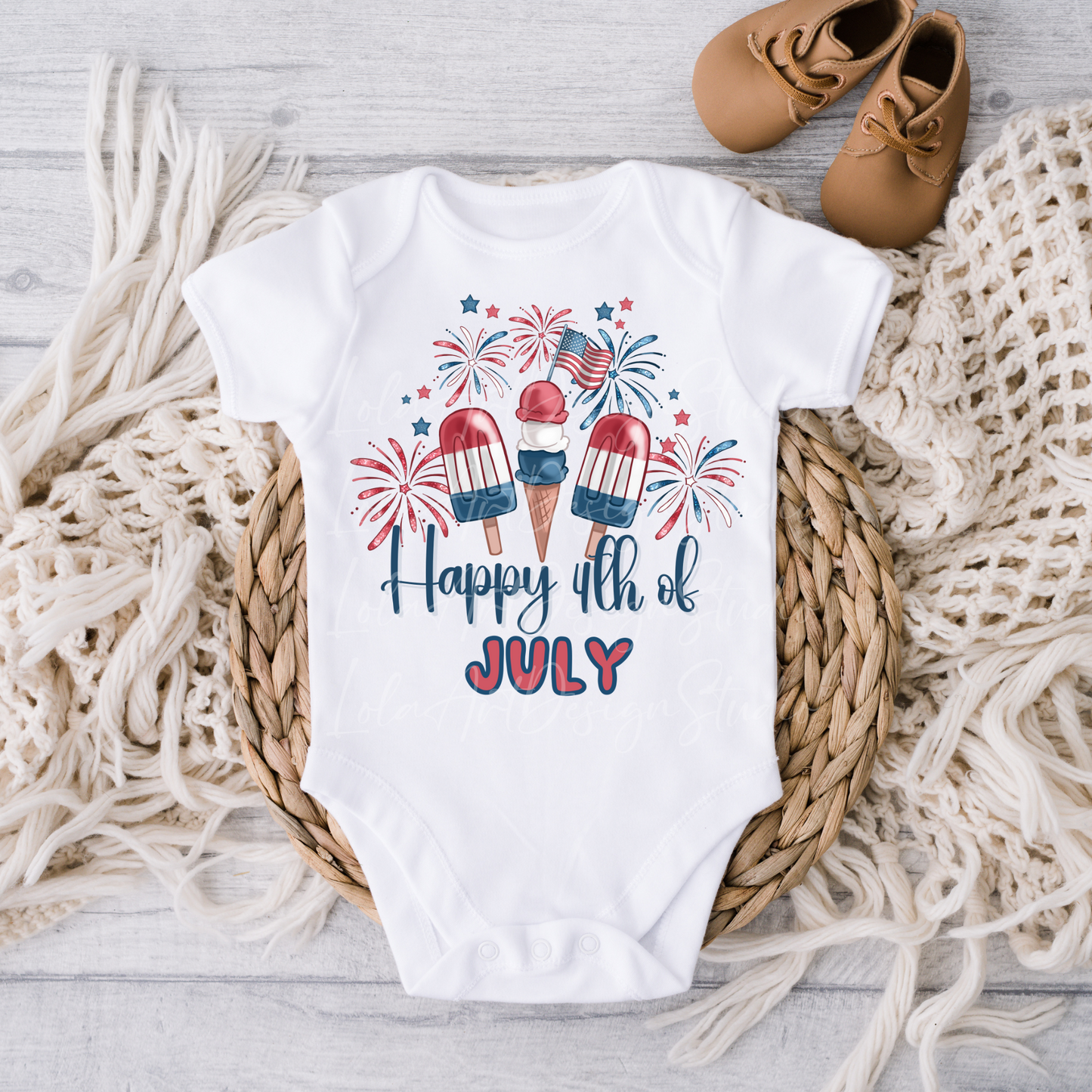 Happy 4th Of July PNG Sublimation, Patriotic Popsicles USA Shirt Design Png