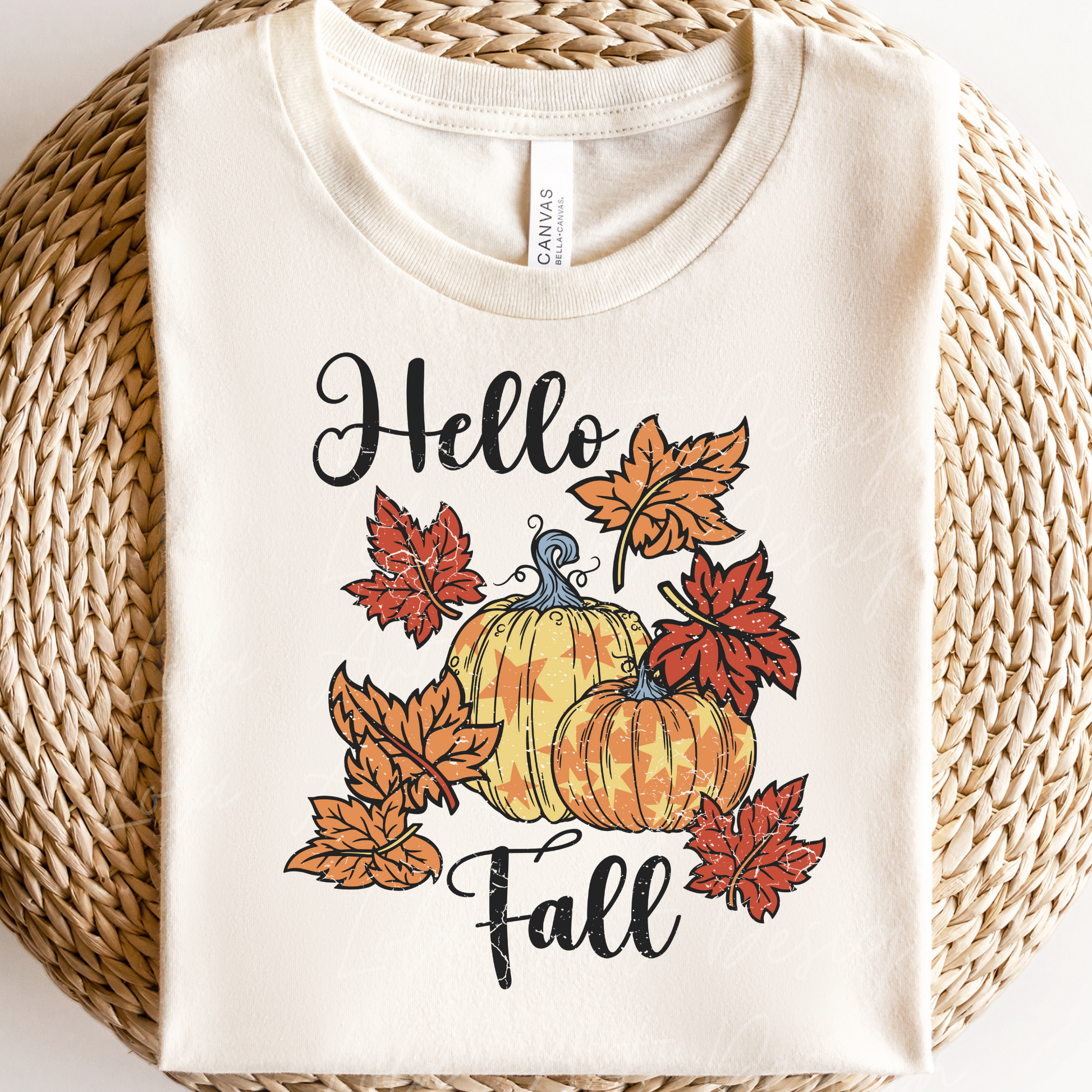 Hello Fall Pumpkin Png Sublimation Design