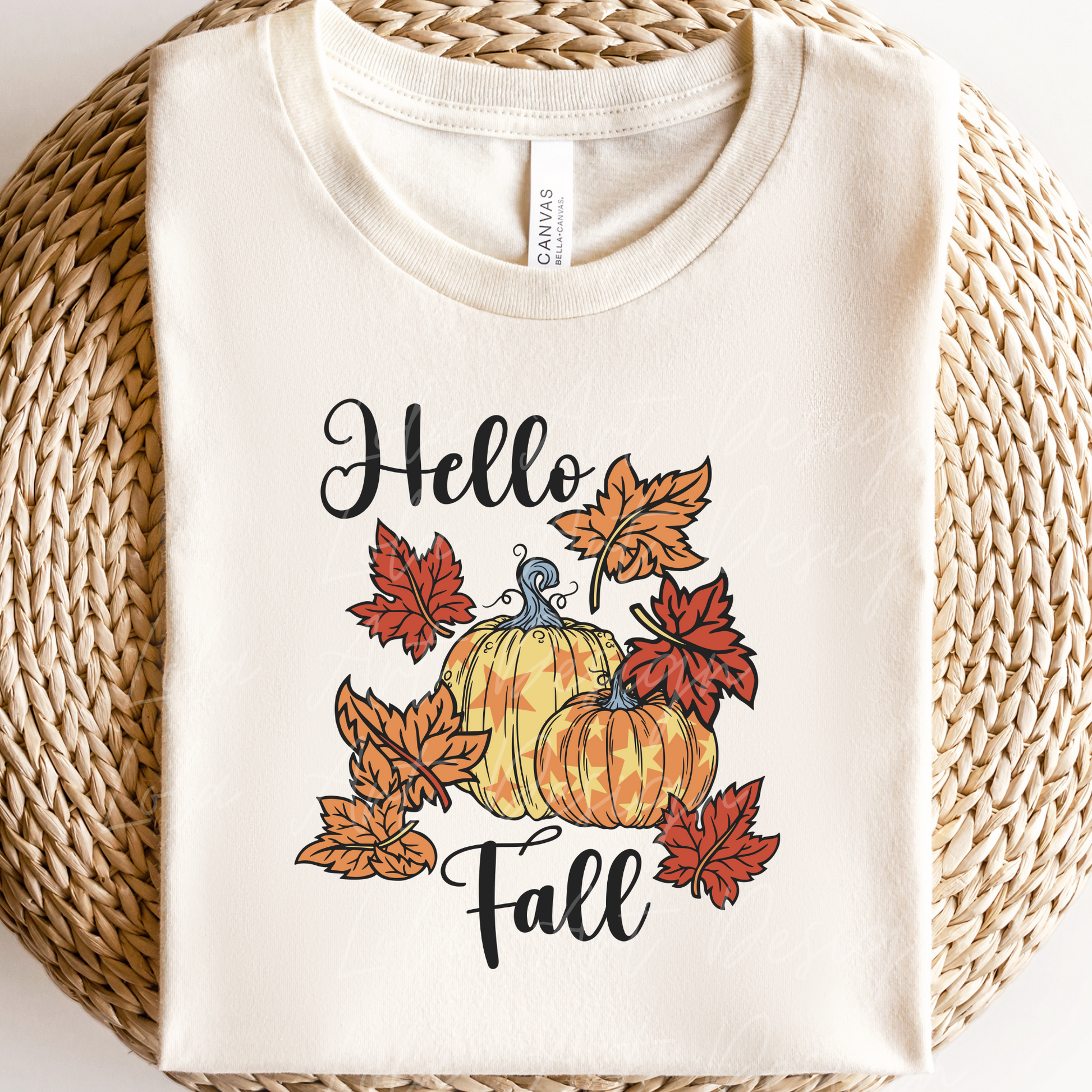 Hello Fall Pumpkin Png Sublimation Design