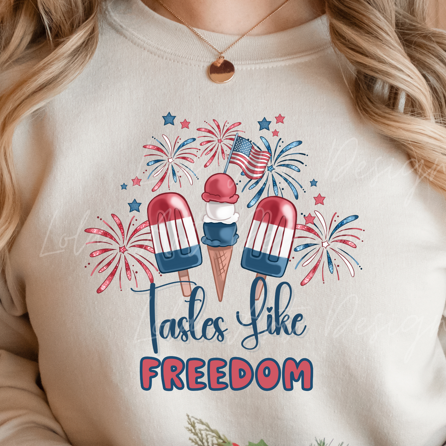 Tastes Like Freedom Popsicle USA PNG Sublimation, Patriotic USA Shirt Design Png