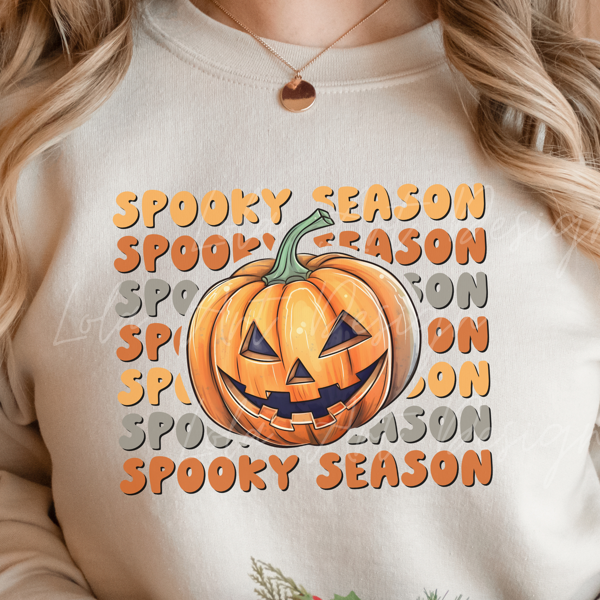 Spooky Season Pumpkin Png, Funny Halloween Sublimation Design, Distressed Grunge Silly Halloween Png, 2 Files, Instant Download