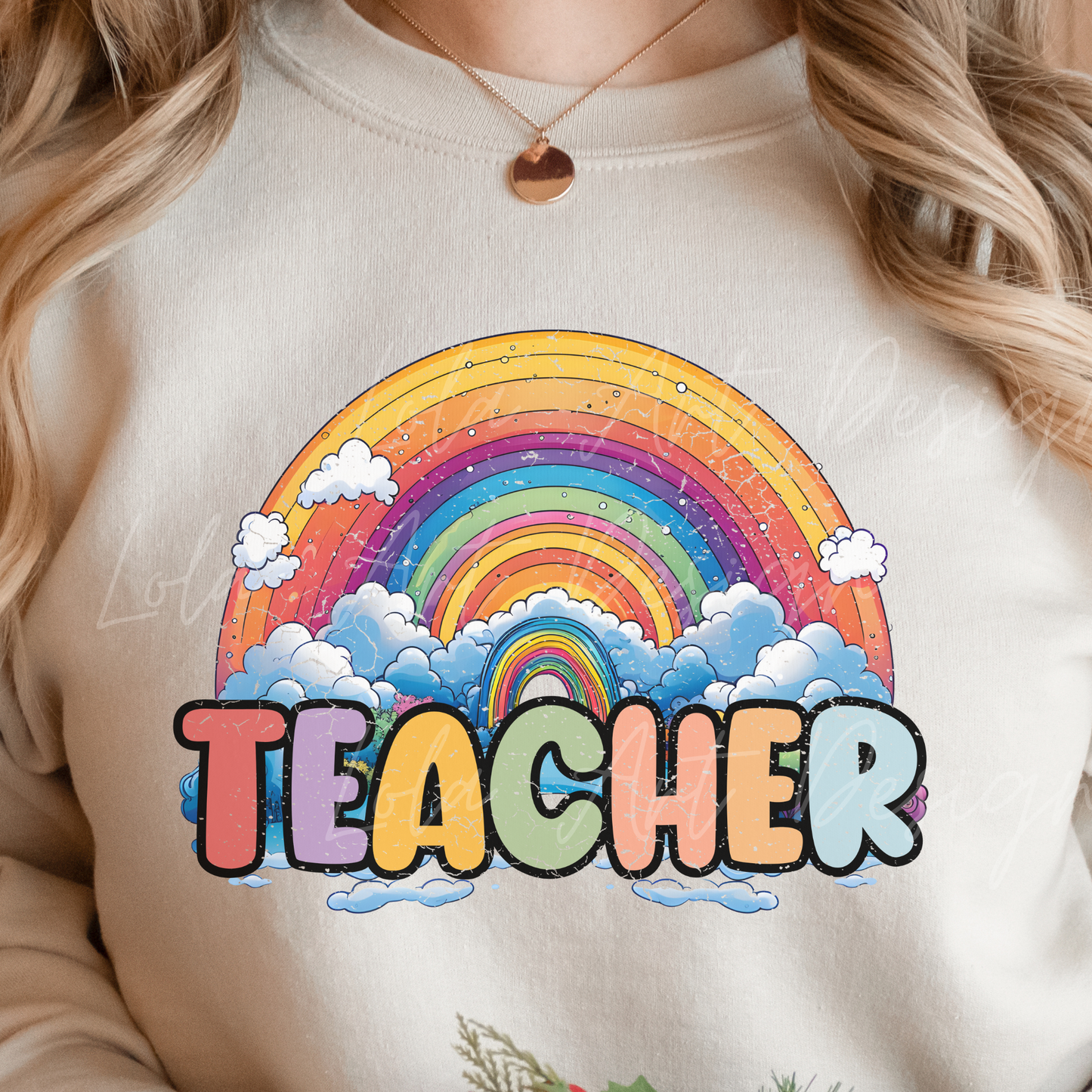 Rainbow Teacher PNG Sublimation Design, Retro Colorful Teacher Shirt Design Png, Teacher Gift ,School Teacher sublimation, Digital Download