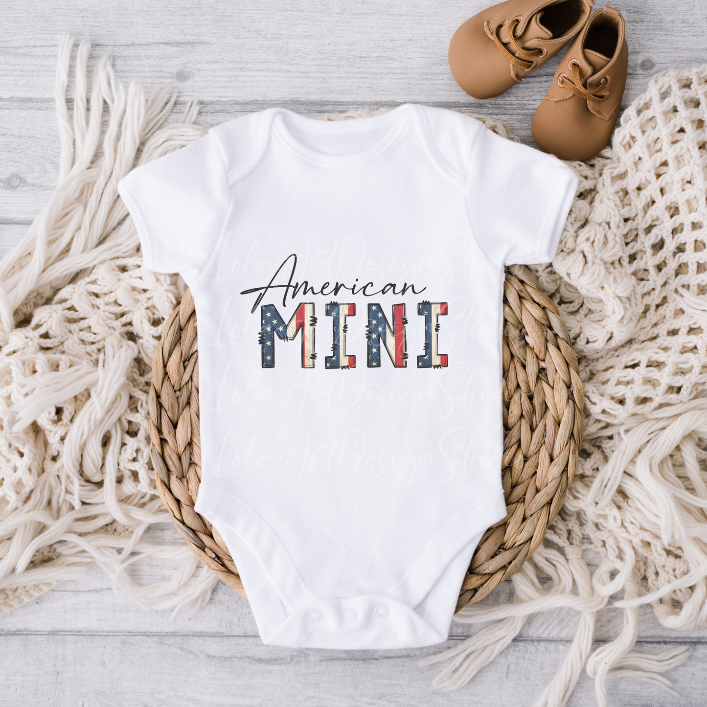 American Mama and Mini PNG Sublimation, 4th of July Png Patriotic Mama Mini Shirt Design Png