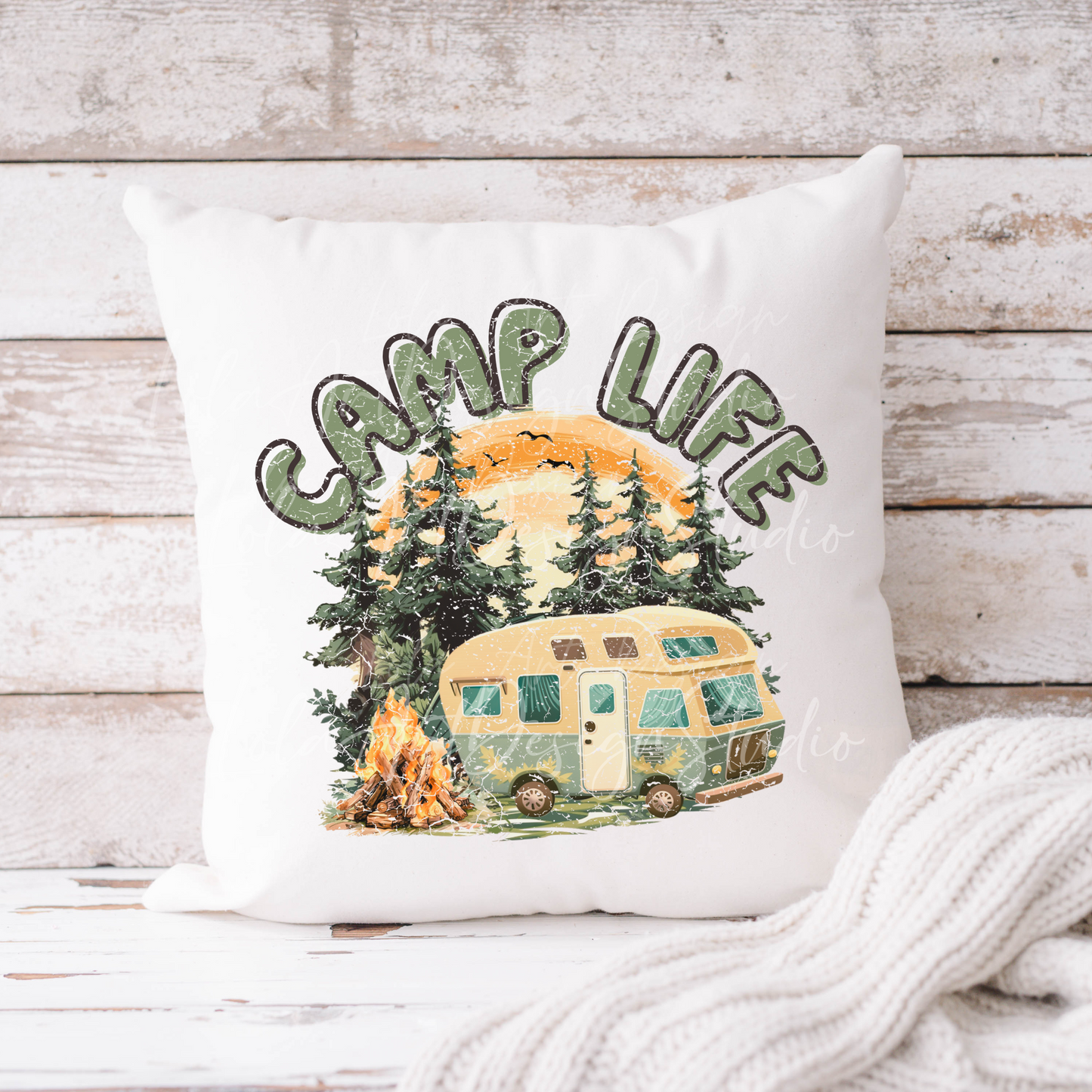 Camp Life PNG file for sublimation printing, Camping Sublimation design download