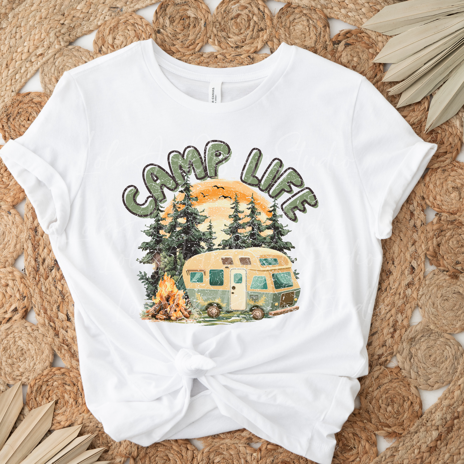 Camp Life PNG file for sublimation printing, Camping Sublimation design download