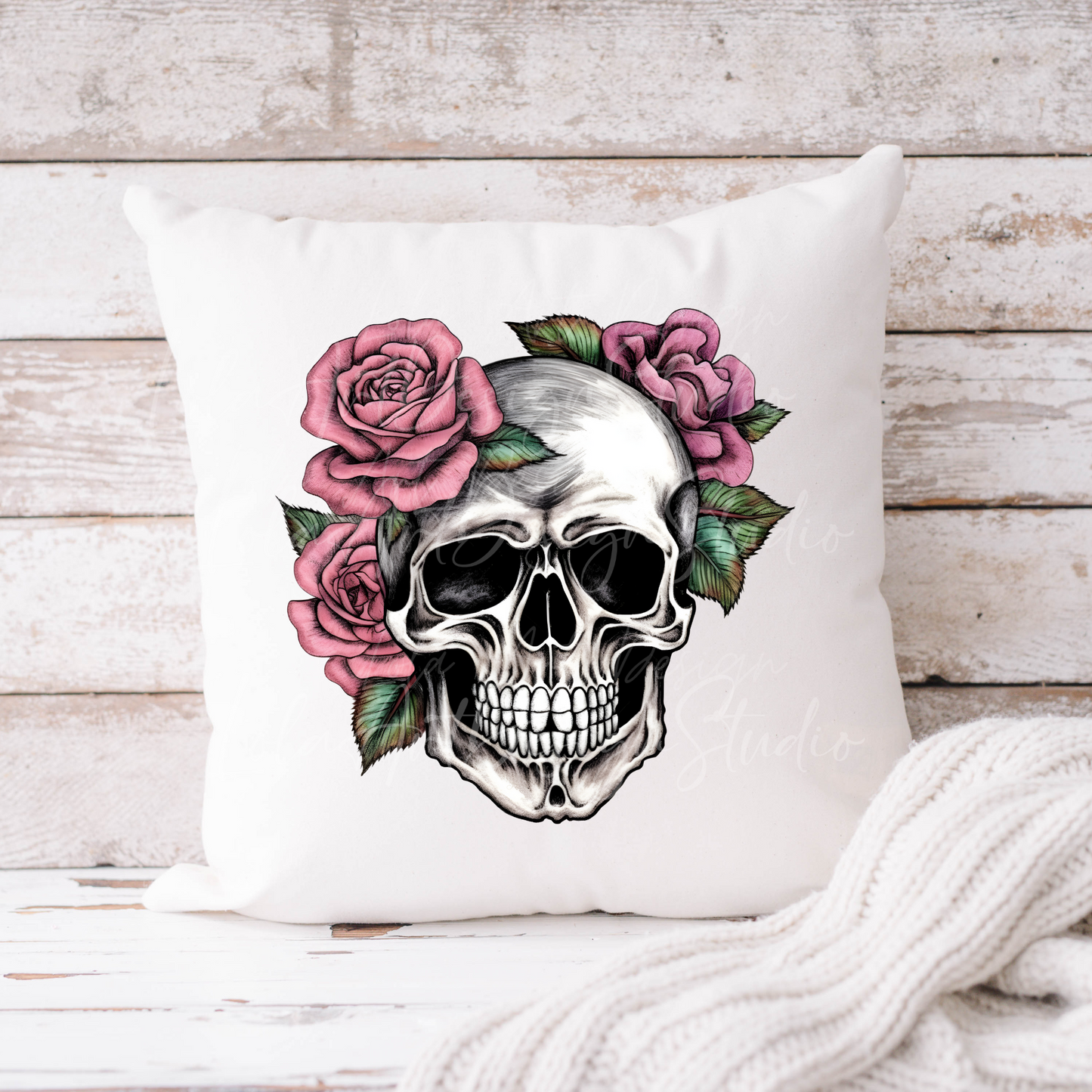 Pink Roses Skull PNG Sublimation Design, Skull With Roses PNG, Floral Skull Sublimation design download,Skull T-shirt design, Skull Png