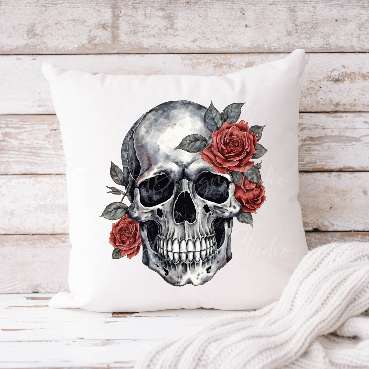 Red Roses Skull PNG Sublimation Design, Skull With Roses PNG, Floral Skull Sublimation design download,Skull T-shirt design, Skull Png