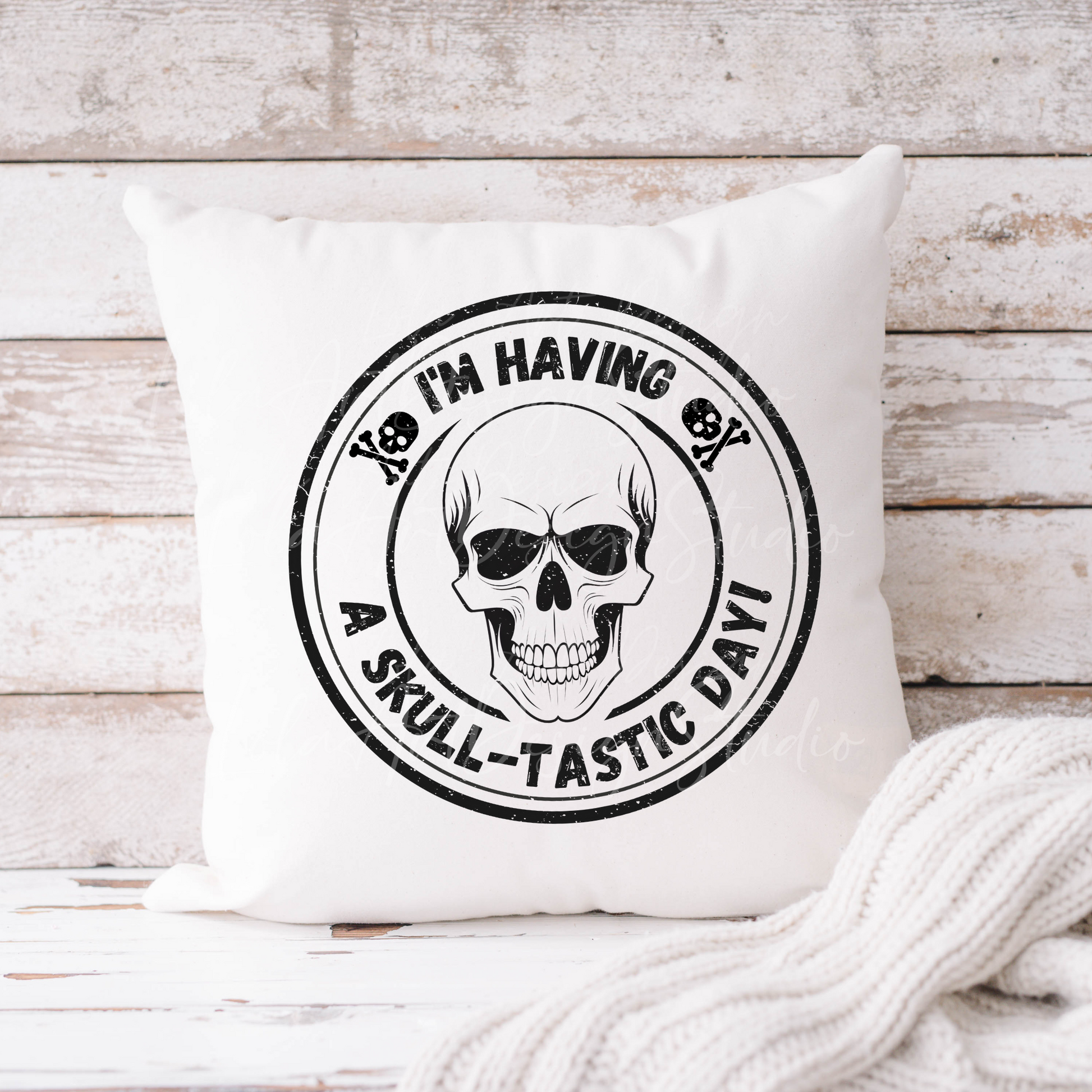 Funny Skull PNG Sublimation Design, I'm having a skull-tastic day Png, Distressed Grunge Skull PNG, Funny Skull Sublimation design download