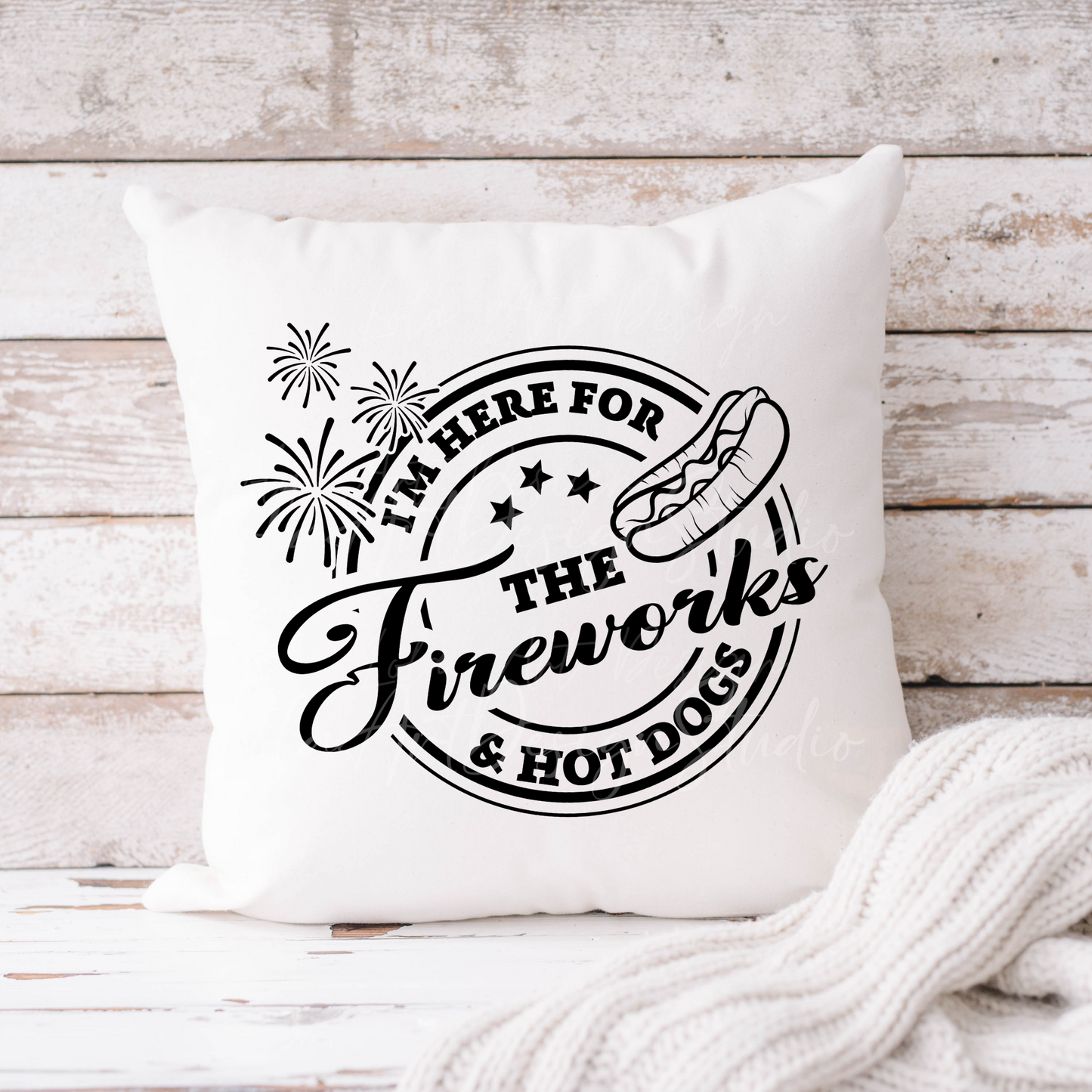 Funny 4th of July Svg & Png, Sarcastic Independence Day Sublimation Design, I'm Here For The Fireworks And Hot Dogs SVG PNG Download