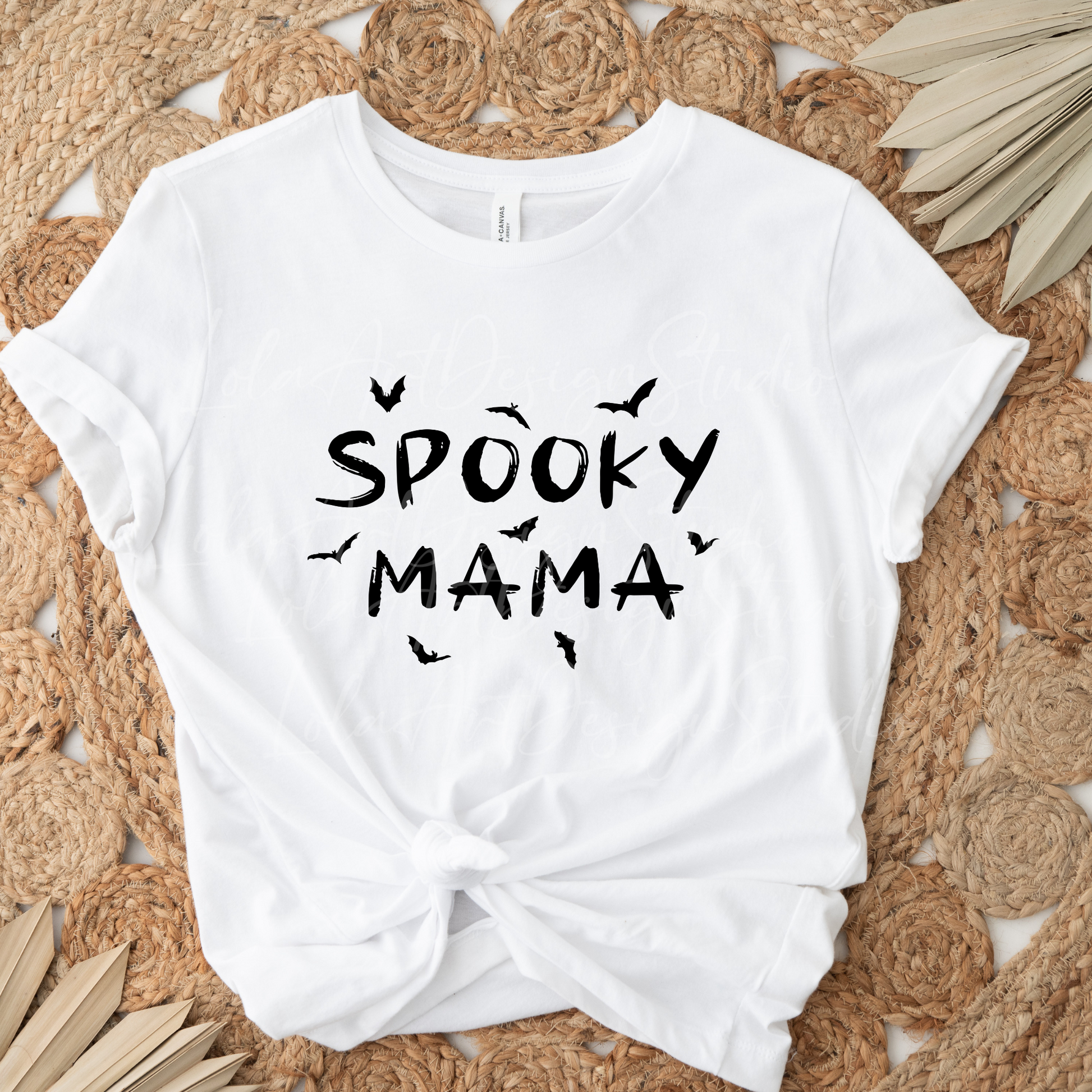 Spooky Mama Png Sublimation Design, Halloween Spooky Mama with bats Sublimation Png, Instant Download