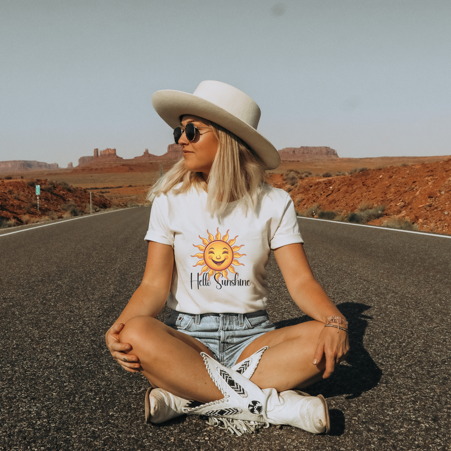 Hello Sunshine PNG sublimation Design, Cute Funny Smiling Sun Png, Fun Happy Summer Design For T shirts, Digital Download