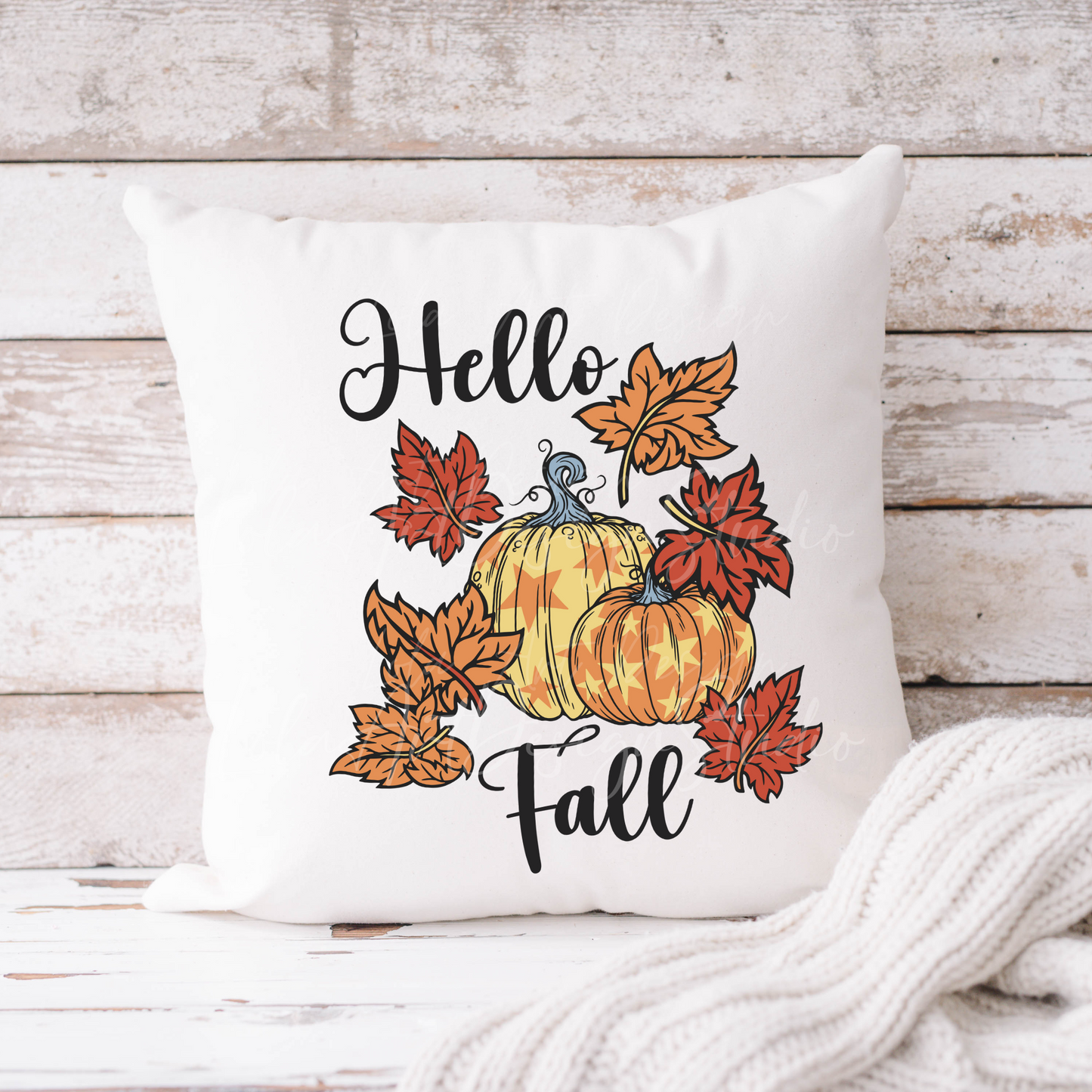 Hello Fall Pumpkin Png Sublimation Design