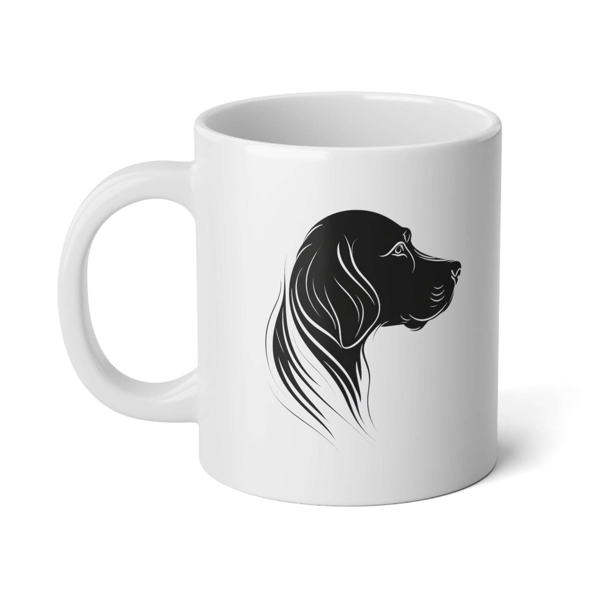 Black Dog Coffee Mug, Black Dog Jumbo Mug, 20 oz Very Big Coffee Mug, Perfect Gift for a Dog lover, Dog Mom, Dog Dad