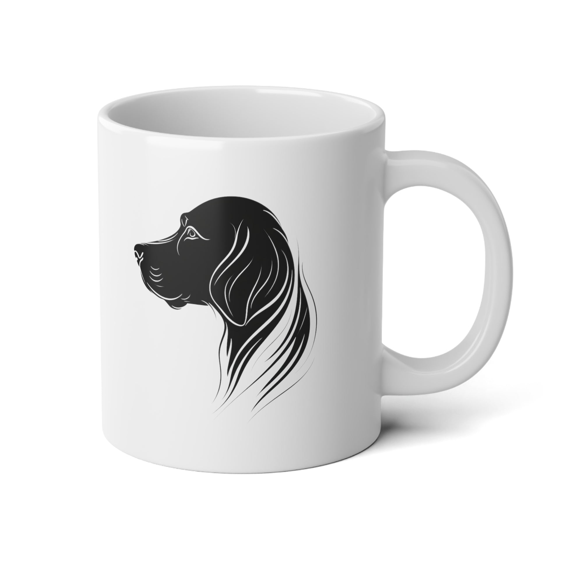 Black Dog Coffee Mug, Black Dog Jumbo Mug, 20 oz Very Big Coffee Mug, Perfect Gift for a Dog lover, Dog Mom, Dog Dad