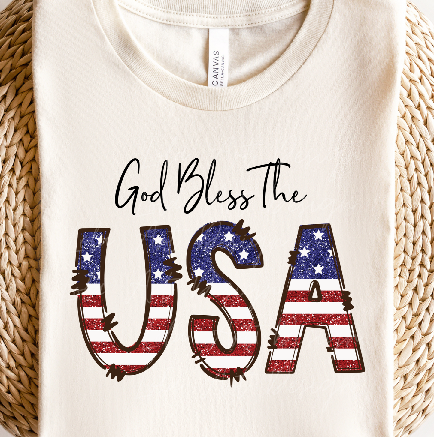 God Bless The USA PNG Sublimation, Patriotic USA Flag Shirt Design Png