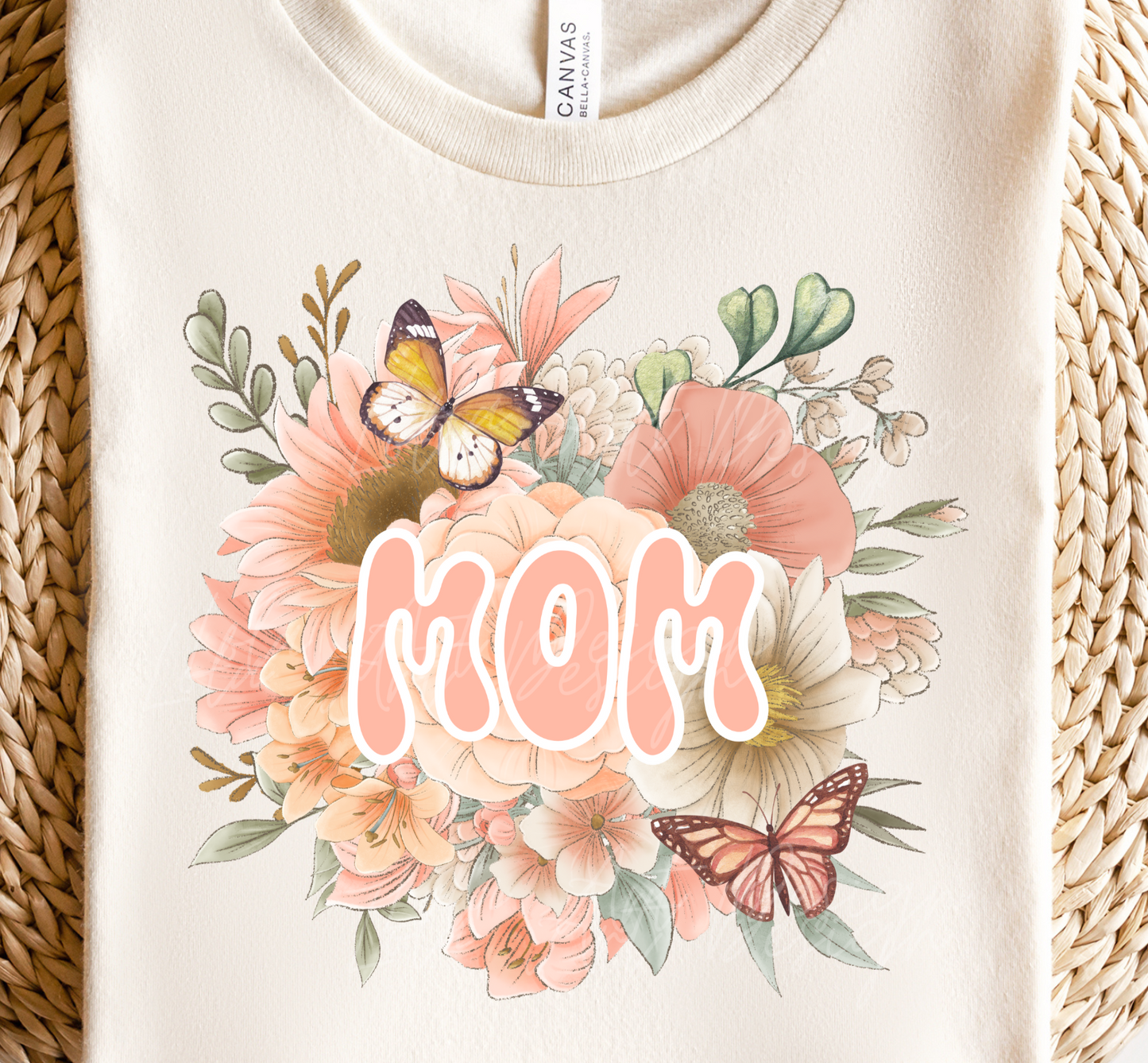 Pink Floral Mom Png For Sublimation