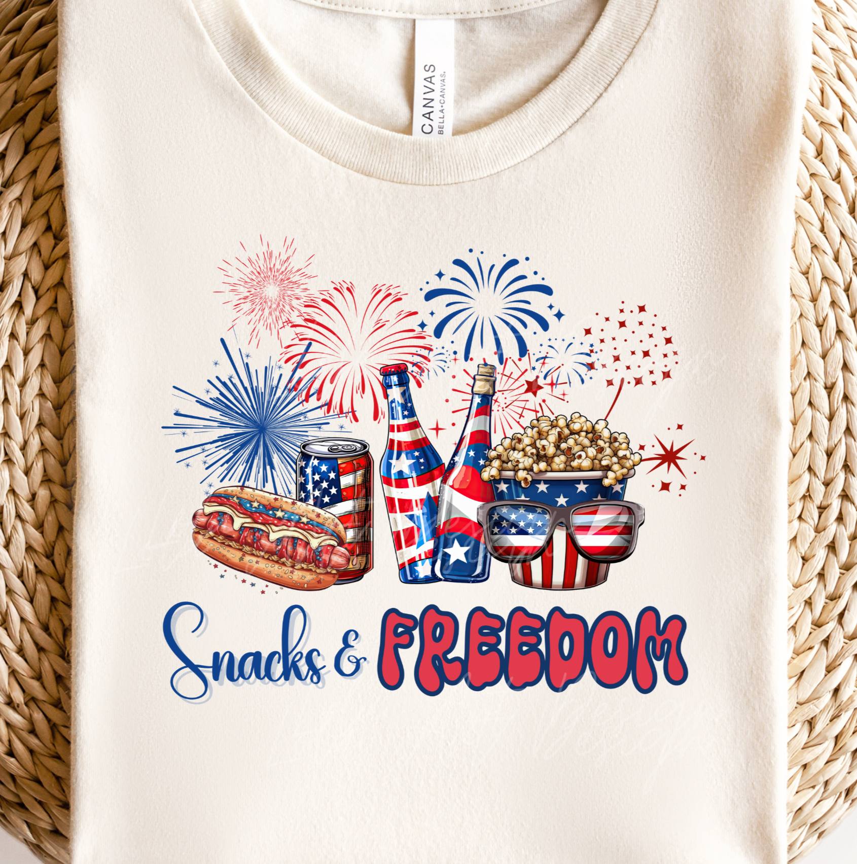 4th Of July PNG Sublimation, Patriotic Snacks and Freedom USA Shirt Design Png