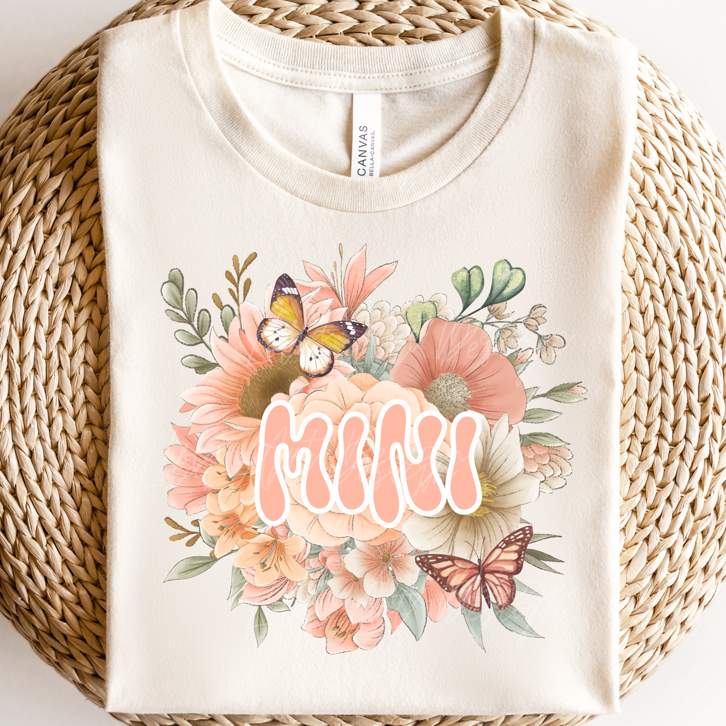 Floral Mama & Mini PNG Sublimation Design Download, Pink Mother Daughter Png