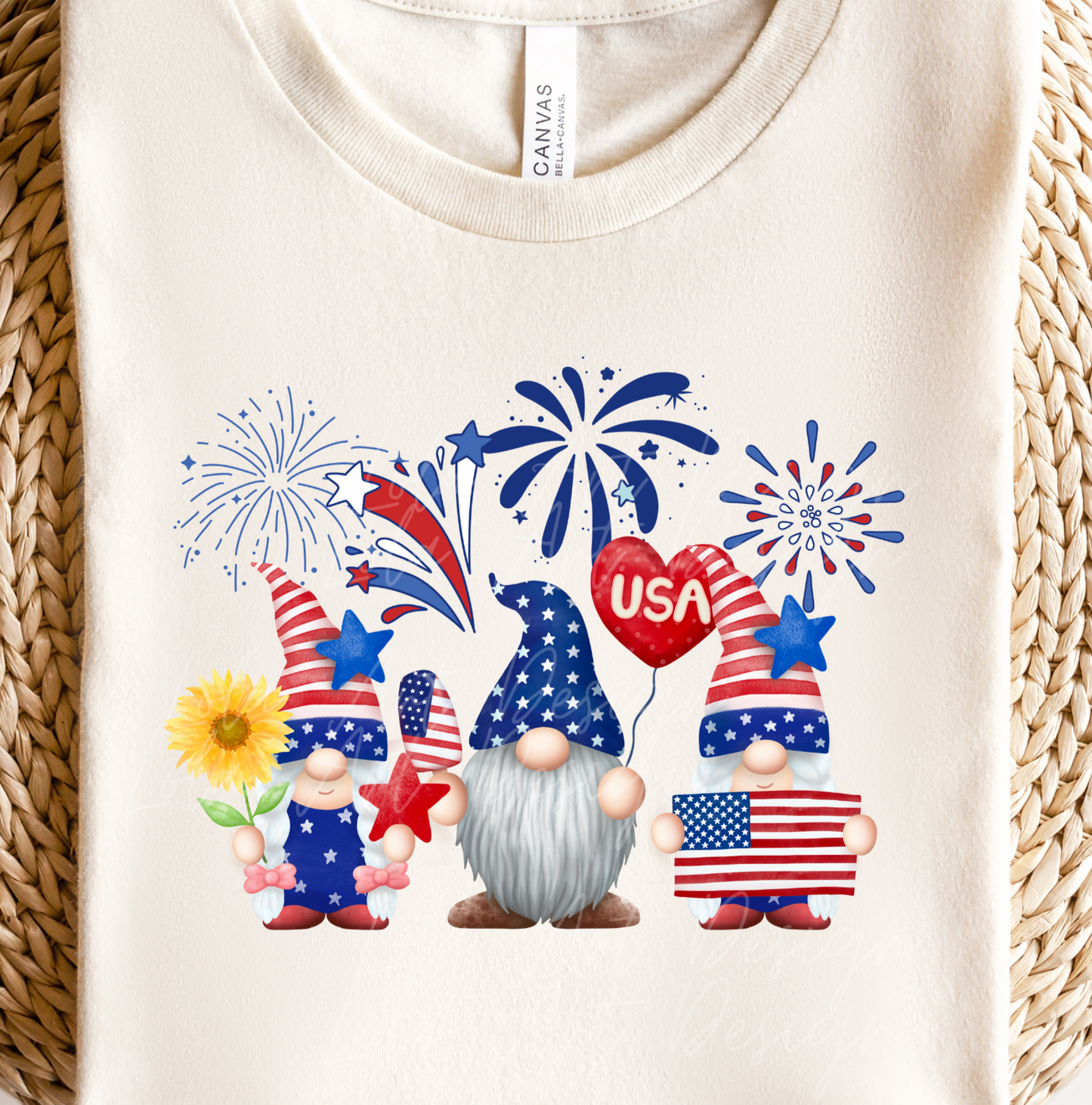 4th Of July PNG Gnomes Sublimation, Patriotic Gnomes Shirt Design Png