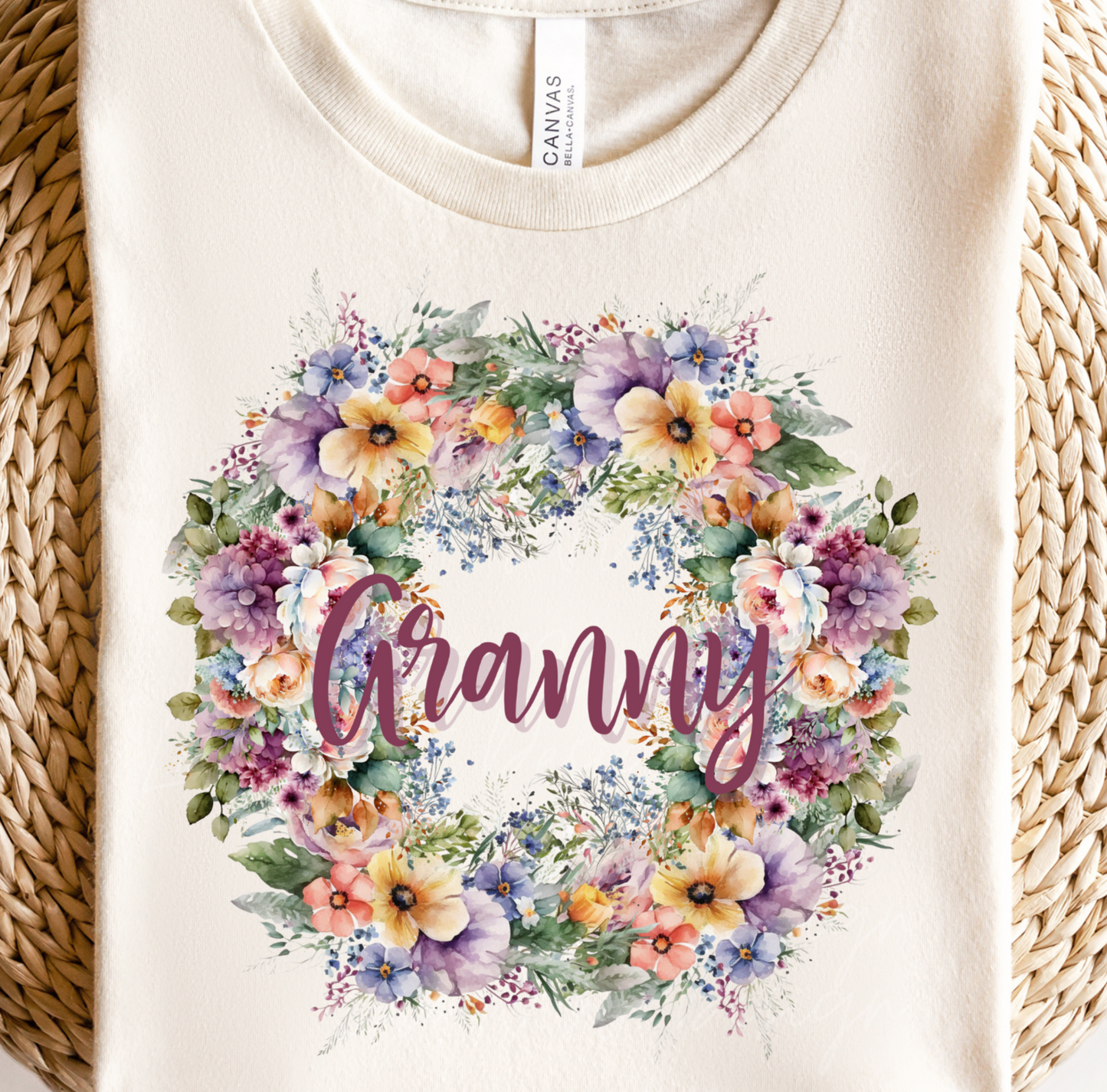 Floral Granny Wreath PNG Sublimation Design, Floral Granny Shirt Design Png , Spring Granny Flower png, Summer Grandma Png