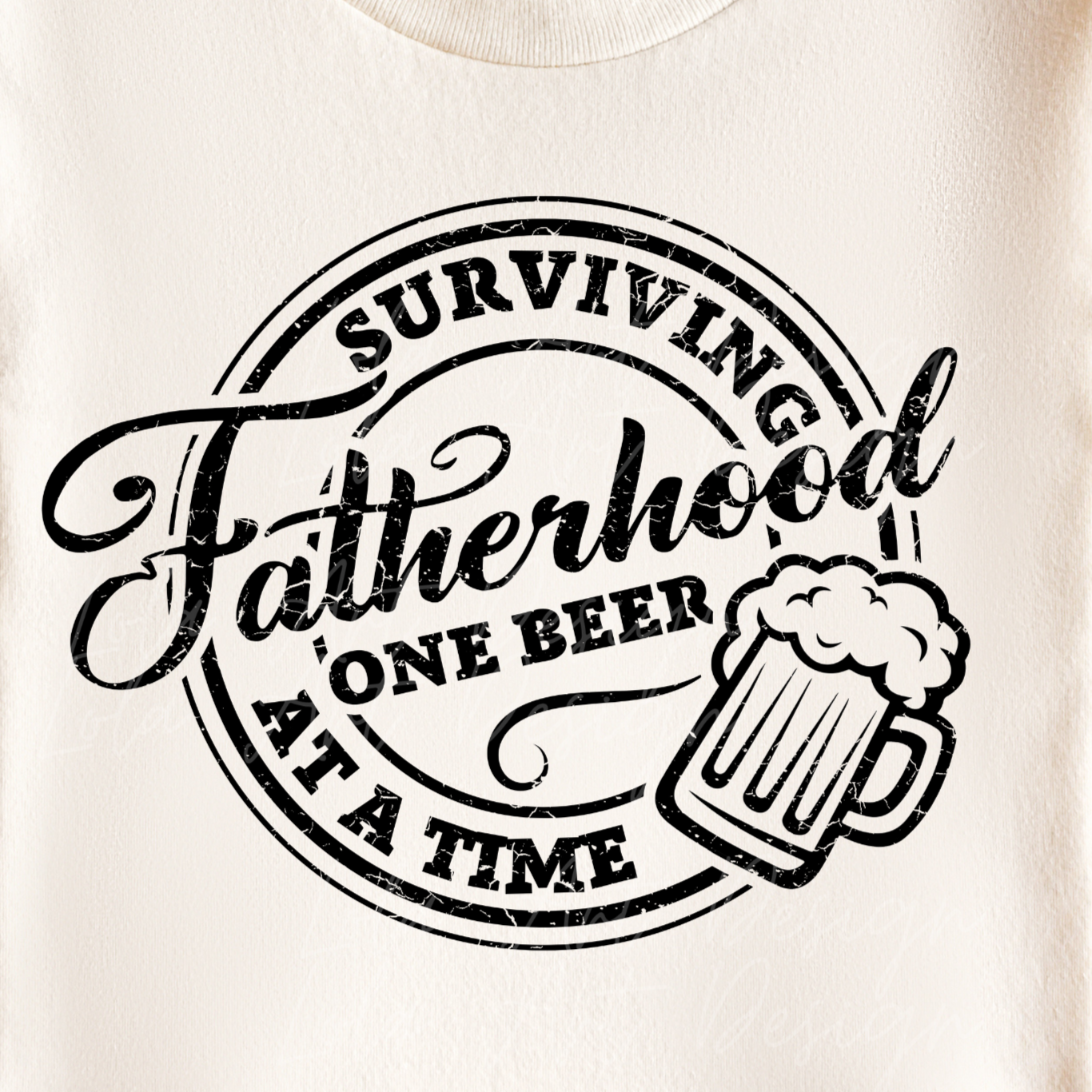 Funny Father's Day Svg and Png Sublimation Design Image, Surviving Fatherhood One Beer At A Time, Sarcastic Dad Svg & Png Files