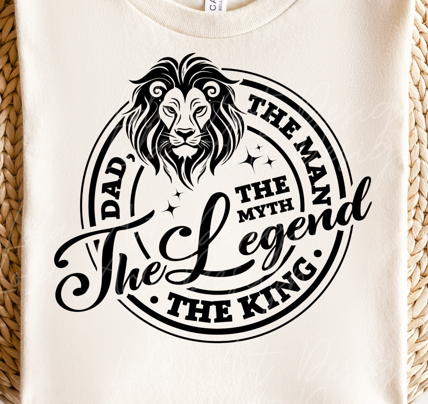 Father's Day Svg and Png Sublimation Design Image, Lion Dad The Man The Myth The Legend The King, Funny Sarcastic Dad Svg & Png Files