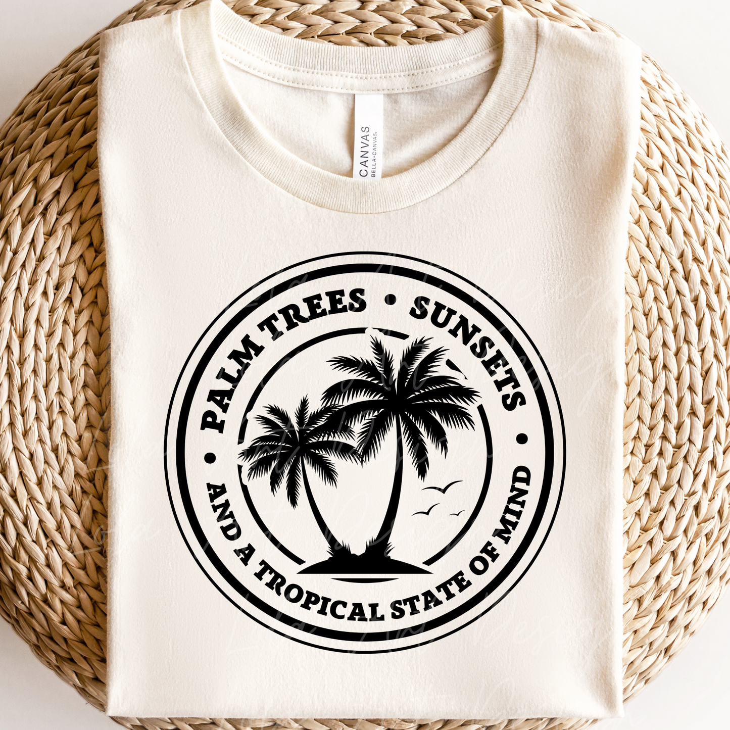 Funny Summer SVG & PNG sublimation Design, Palm Trees, Sunsets and a tropical state of mind Svg and Png image files for instant Download