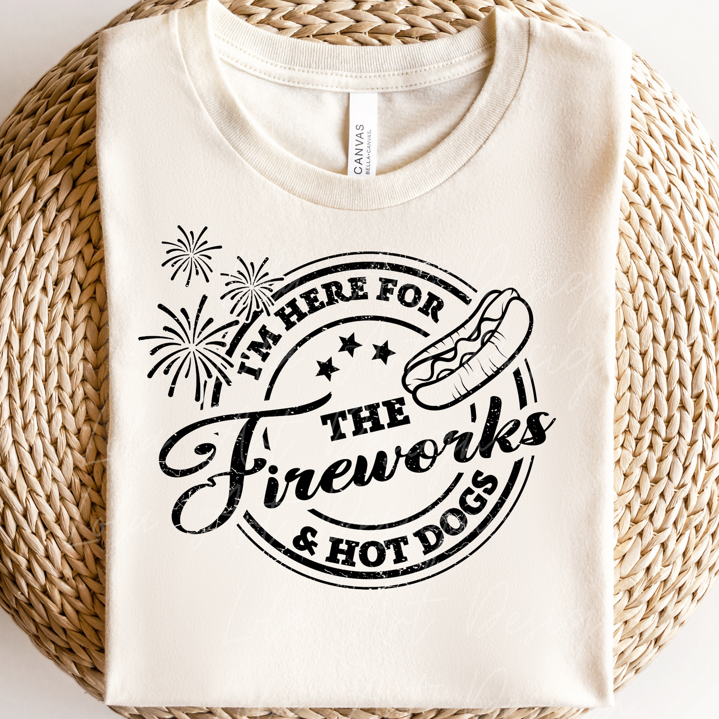 Funny 4th of July Svg & Png, Sarcastic Independence Day Sublimation Design, I'm Here For The Fireworks And Hot Dogs SVG PNG Download