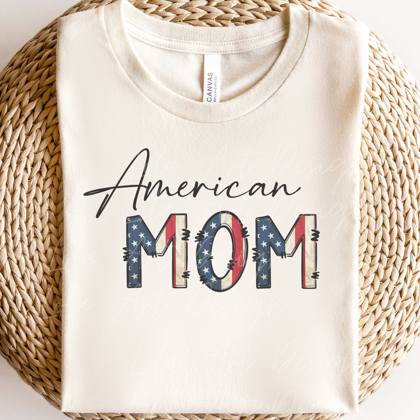 American Mom PNG Sublimation Design, 4th of July Png Patriotic Mom Shirt Design Instant Download