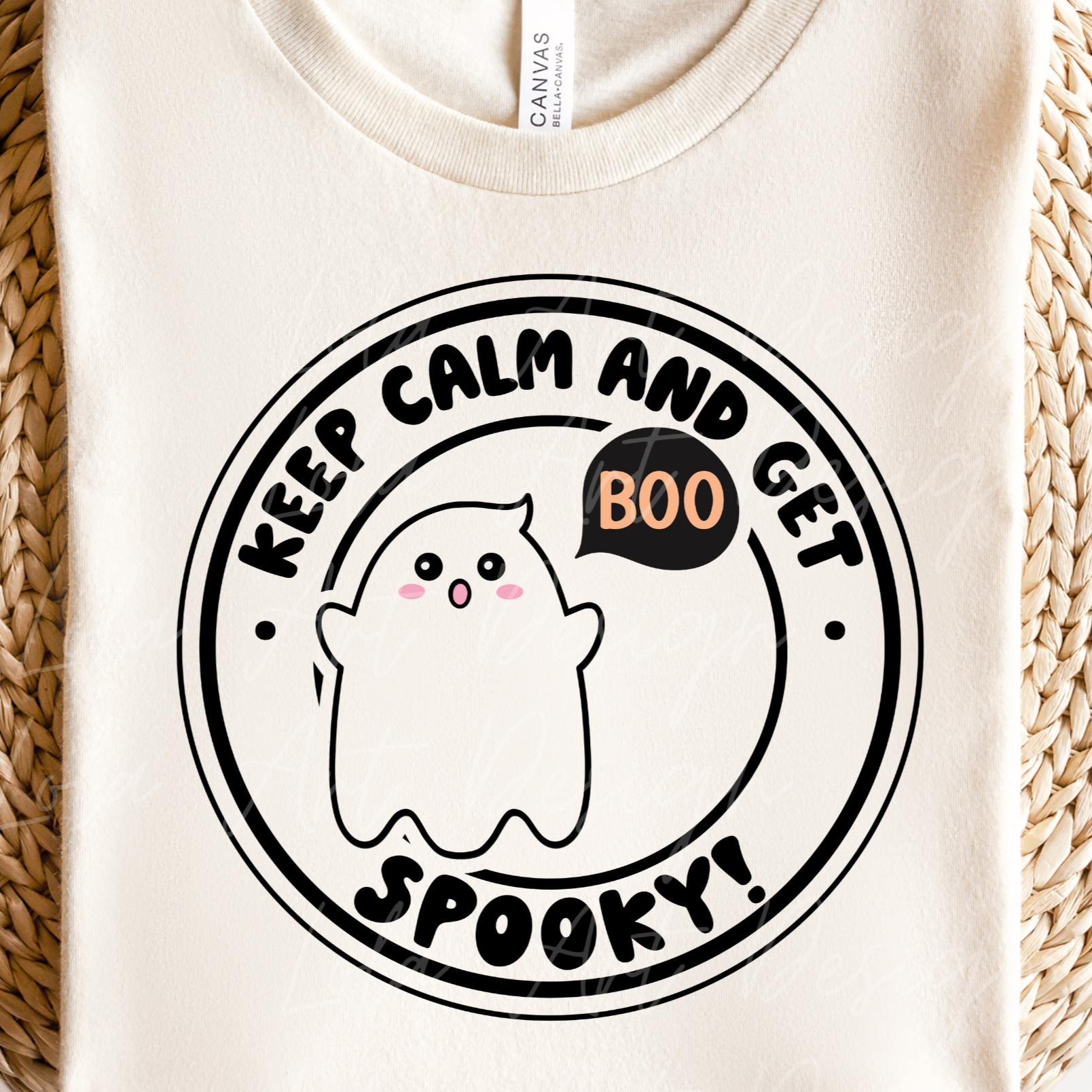 Funny Halloween Svg & Png, Sarcastic Halloween Ghosts Sublimation Design, Keep Calm And Get Spooky SVG PNG Download