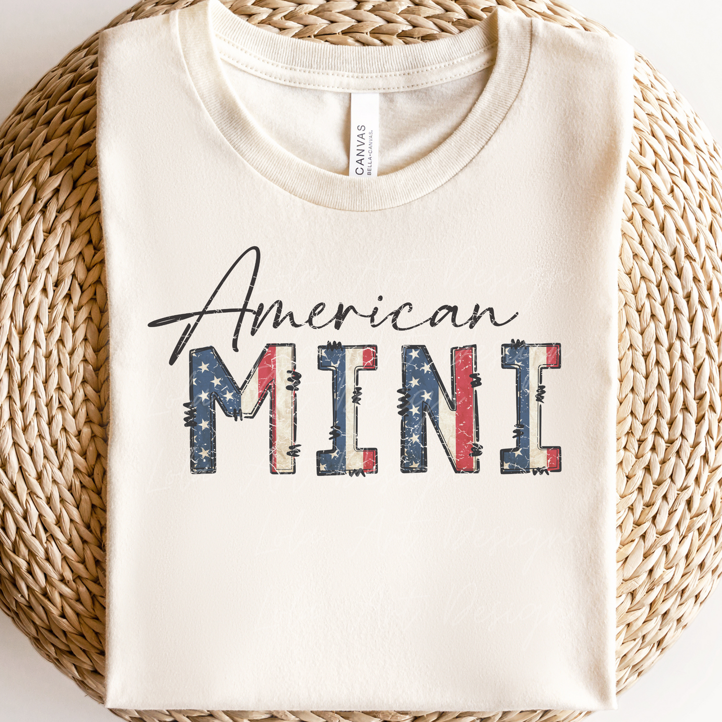 American Mama and Mini PNG Sublimation, 4th of July Png Patriotic Mama Mini Shirt Design Png