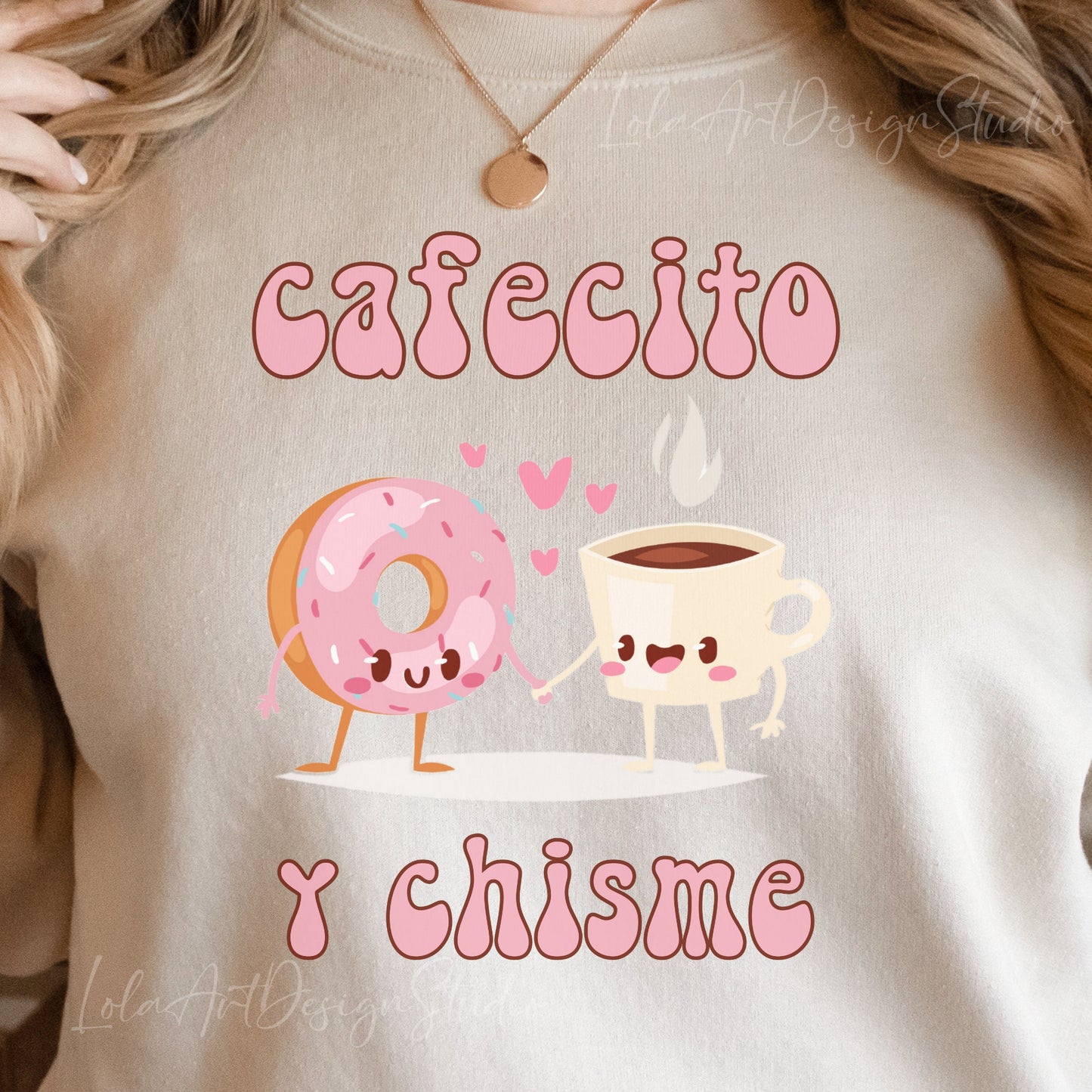 Cafecito Y Chisme Latte Coffee PNG Sublimation Design, Coffee And Gossip Mexican Spanish Saying, T Shirt Design Sublimation,Digital Download