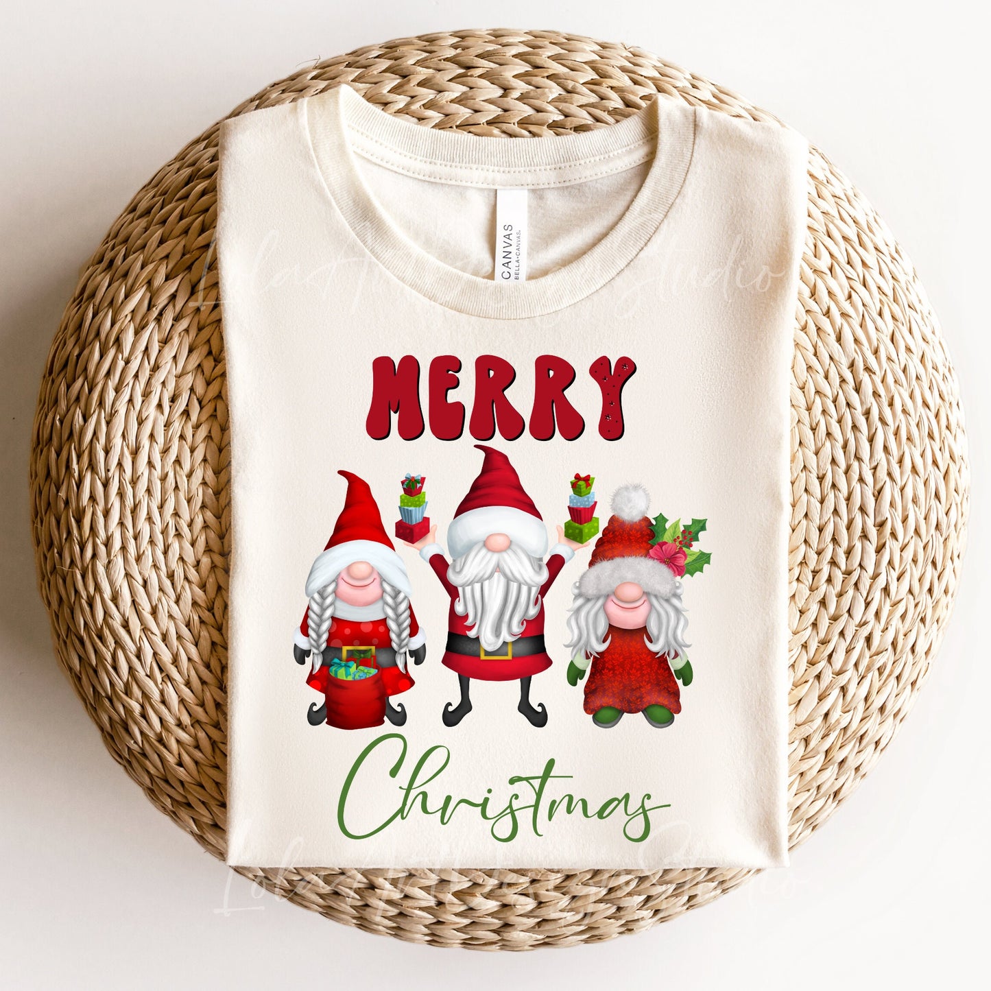 Merry Christmas Gnomes Png Sublimation Design, Cute Red Christmas Gnomes Png, Digital Download