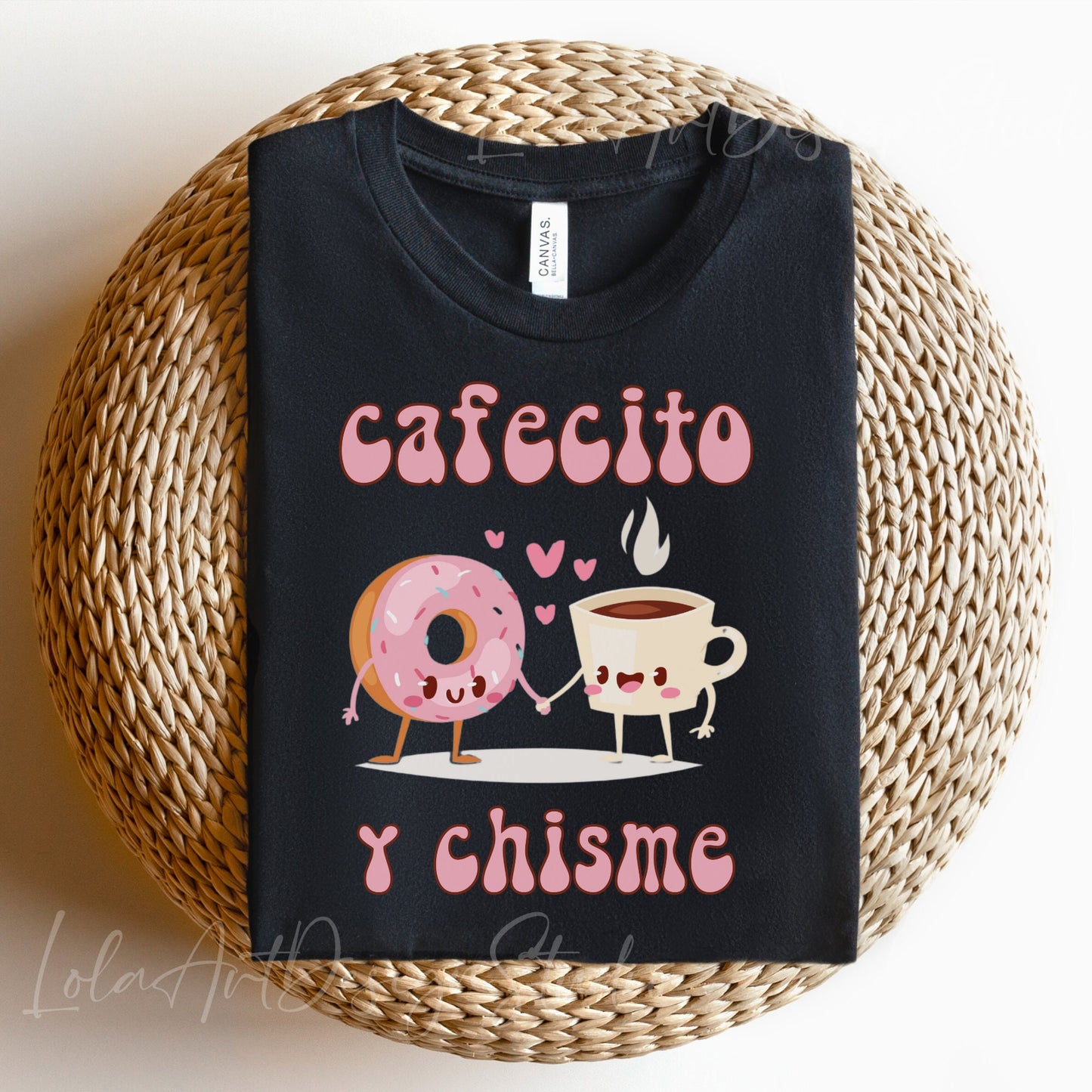 Cafecito Y Chisme Latte Coffee PNG Sublimation Design, Coffee And Gossip Mexican Spanish Saying, T Shirt Design Sublimation,Digital Download